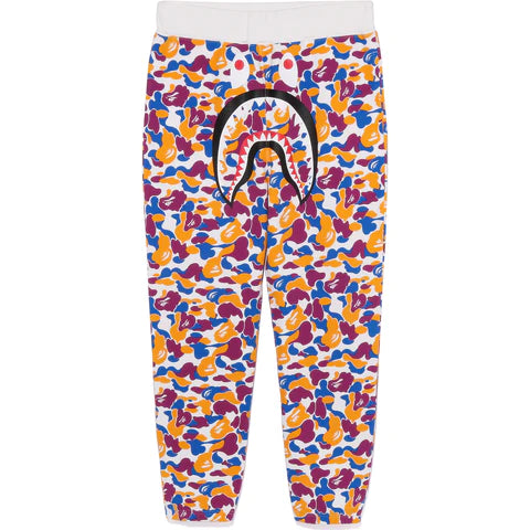 LA Store 5th Anniversary LA Camo Shark Sweatpants Purple Yellow Blue