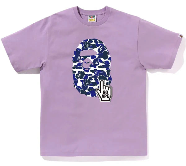 Big Ape Head Go Ape Pointer Purple Tee