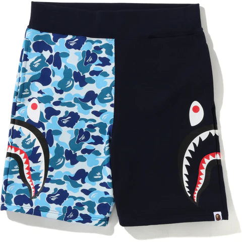 ABC Camo Side Shark Sweat Shorts Blue/Navy