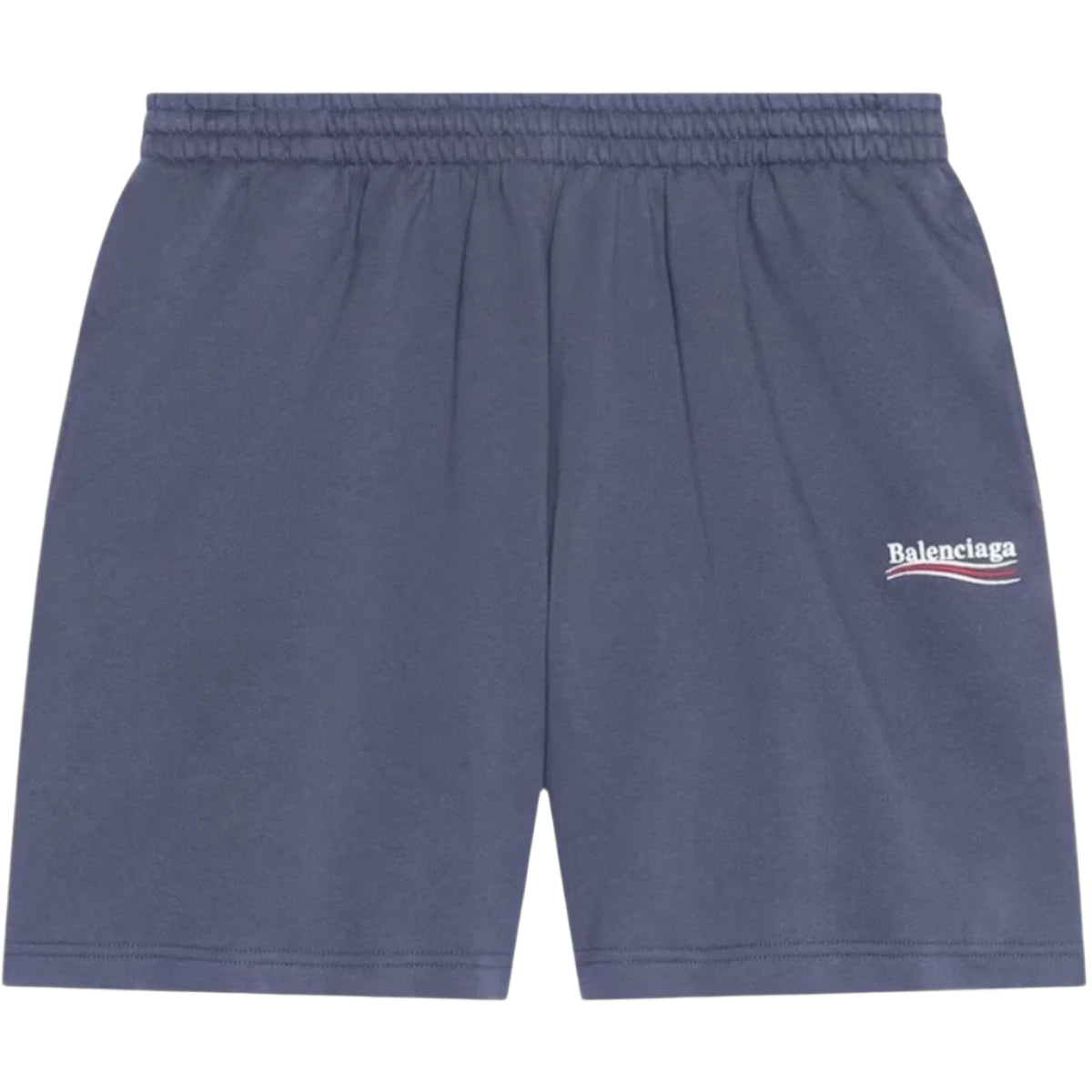 Political Campaign Large Fit Sweat Shorts Dark Grey/White