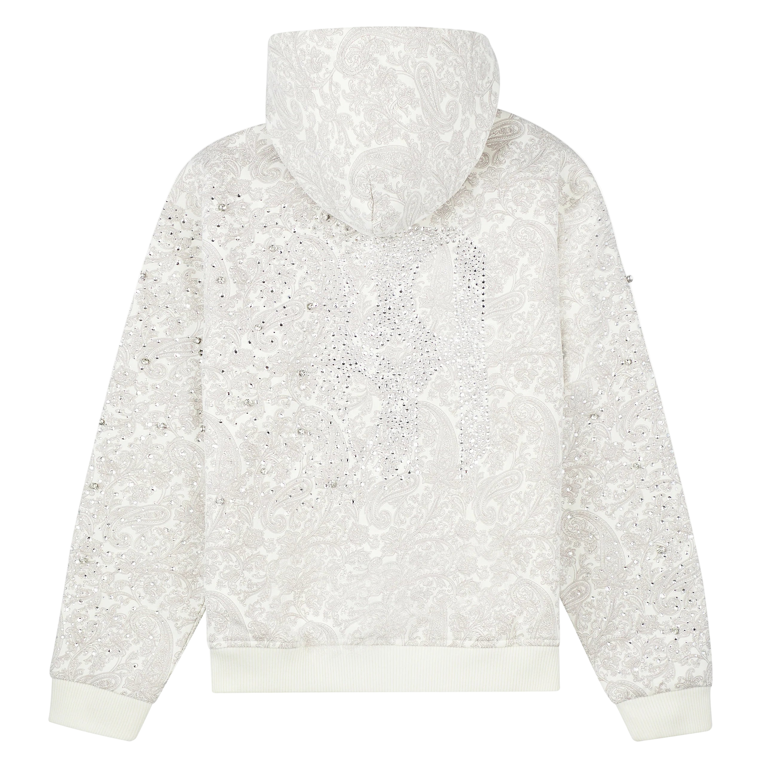 Cashew Blossom Pearl Zipper Hoodie