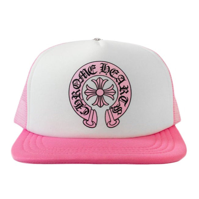 Matty Boy Horseshoe Trucker Hat Pink/White