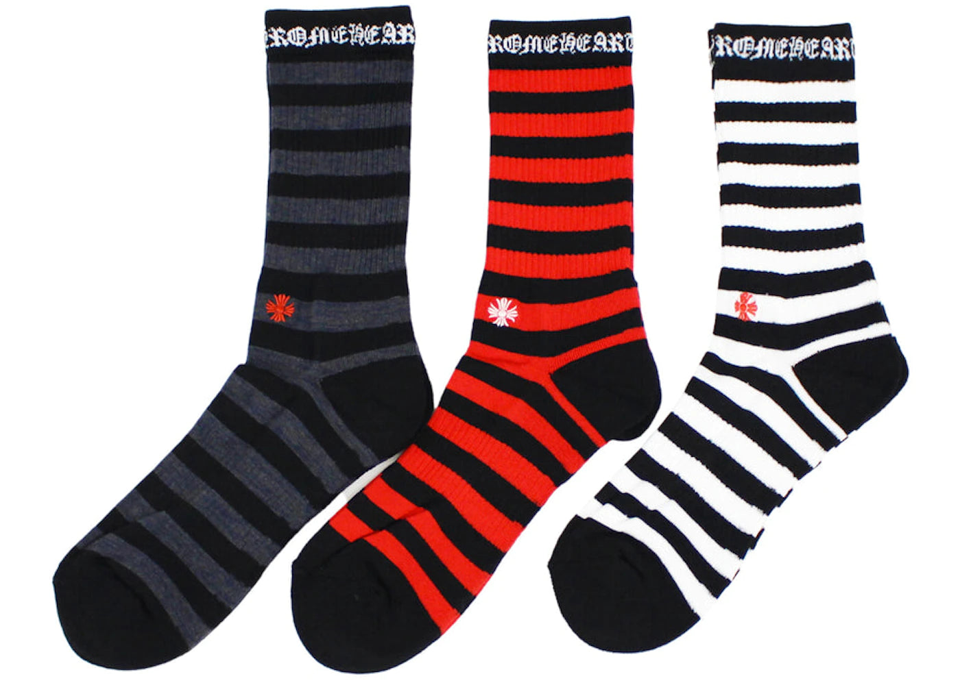 3-Pack Striped Socks Multi