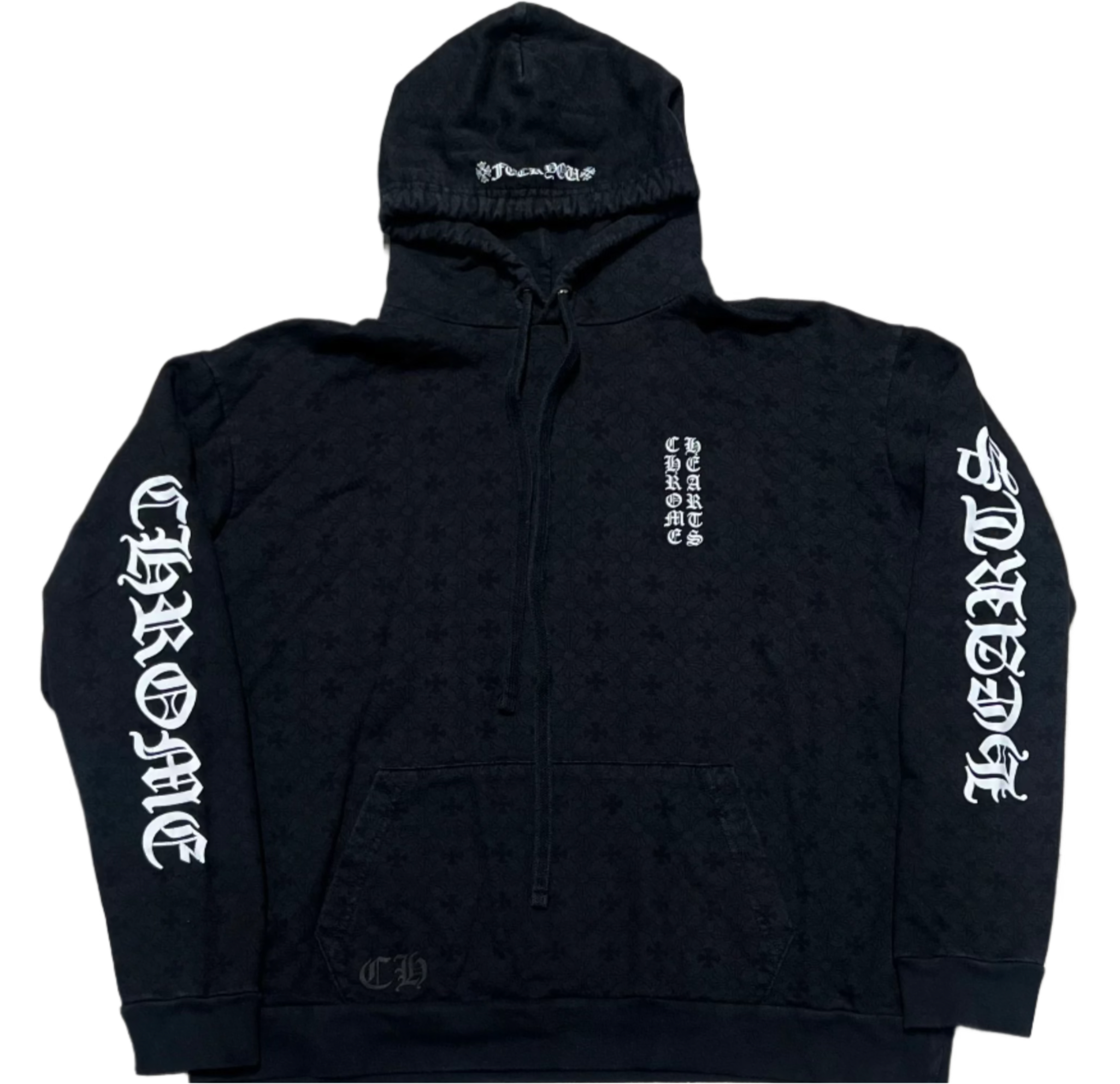 Horseshoe Hoodie Motif Black