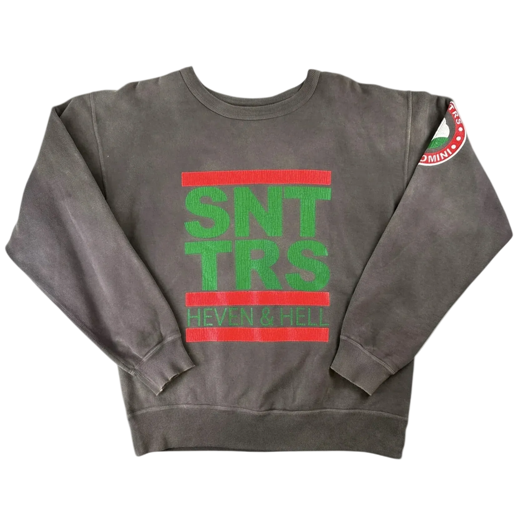 Saint Michael x Denim Tears Heaven & Hell Black Crewneck