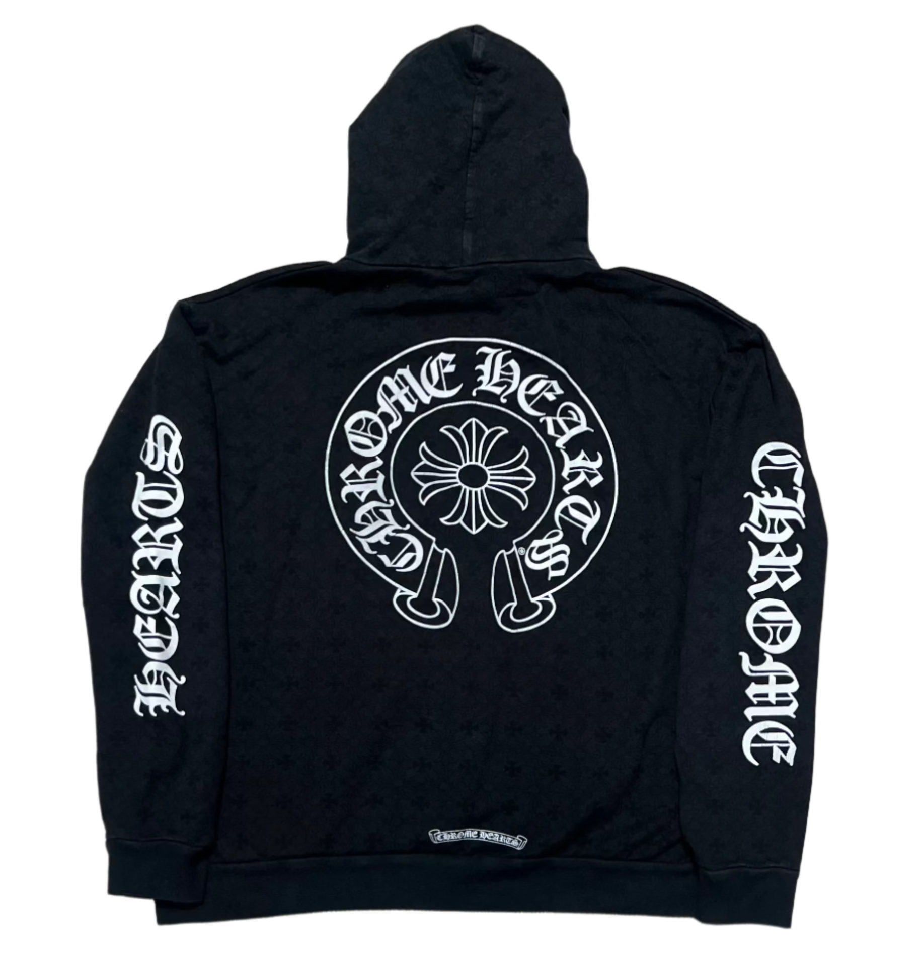 Horseshoe Hoodie Motif Black