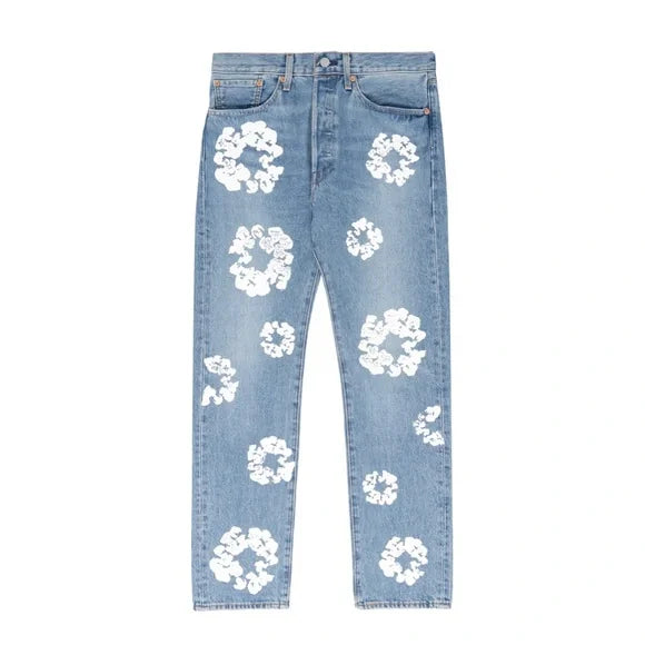 Cotton Wreath Jean Light Wash