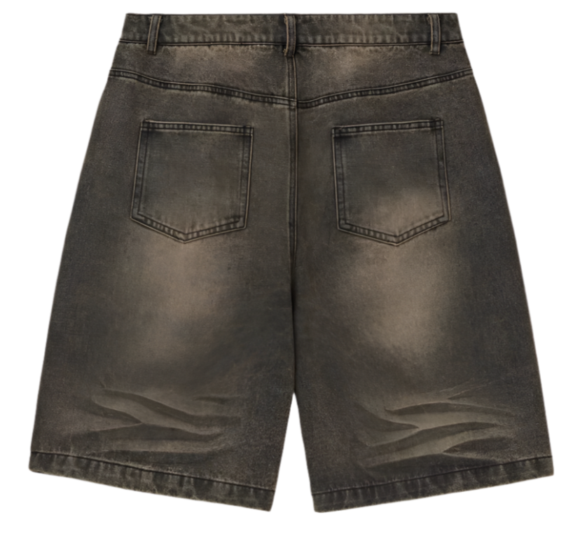 Skittles Black Denim Jorts
