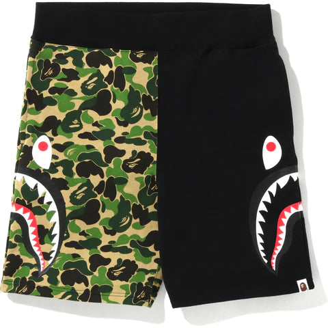 ABC Camo Side Shark Sweat Shorts Green/Black