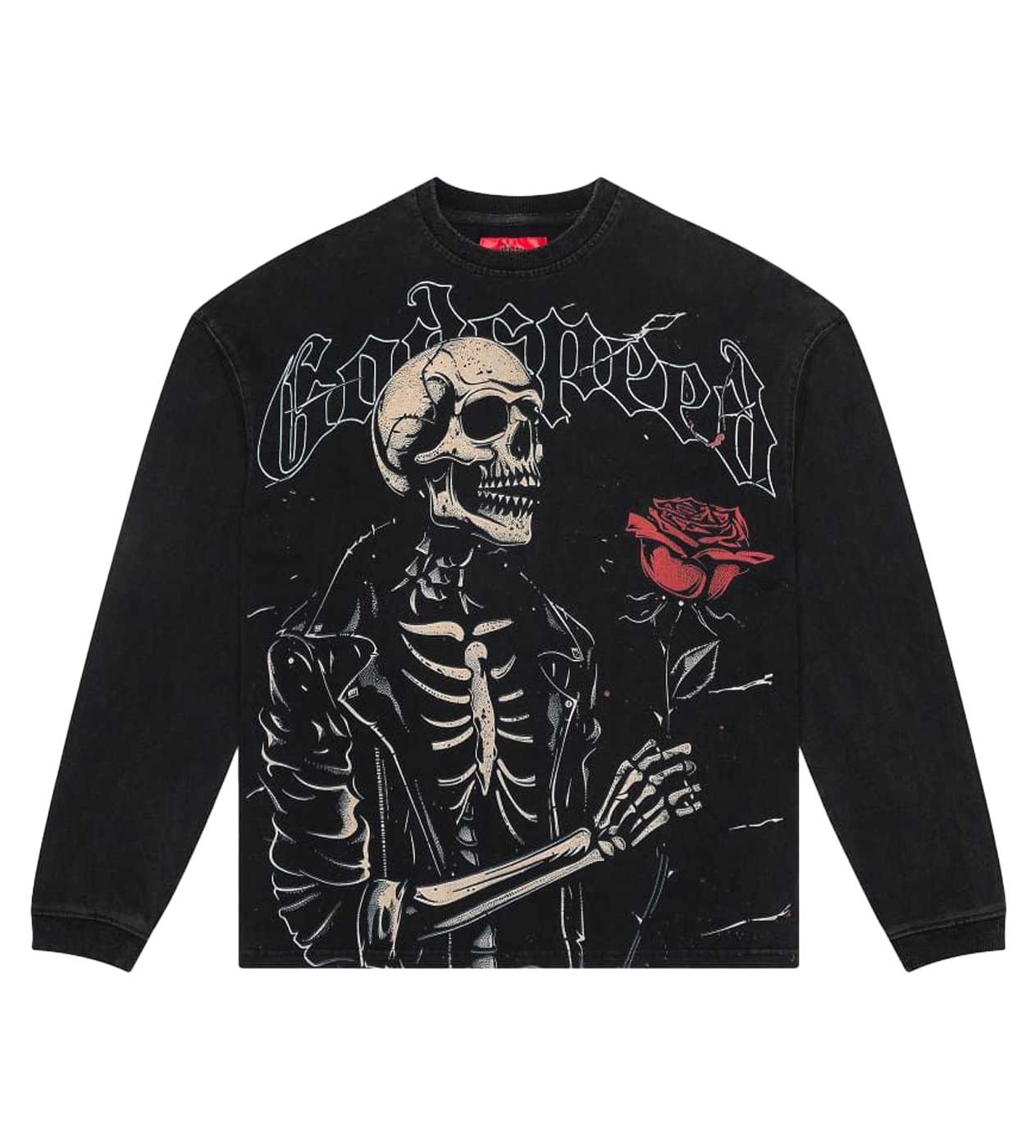 Valentine L/S Black Wash