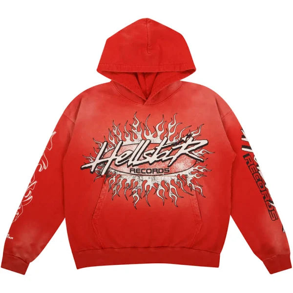 Records Hoodie Red