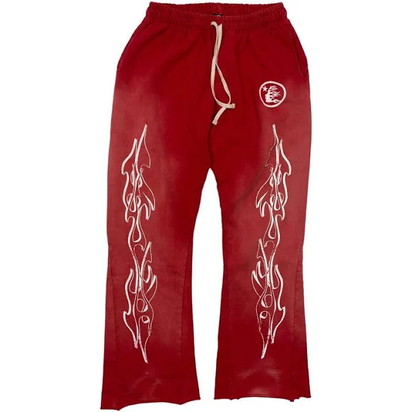 Flare Sweatpants Red