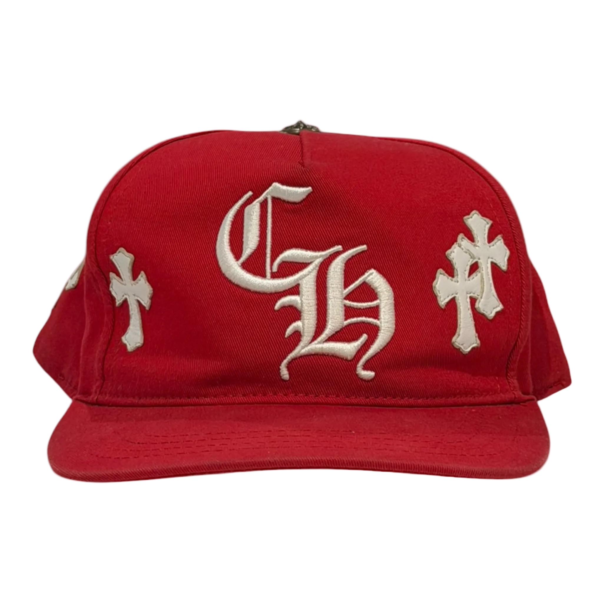 Cross Patch Baseball Hat Red