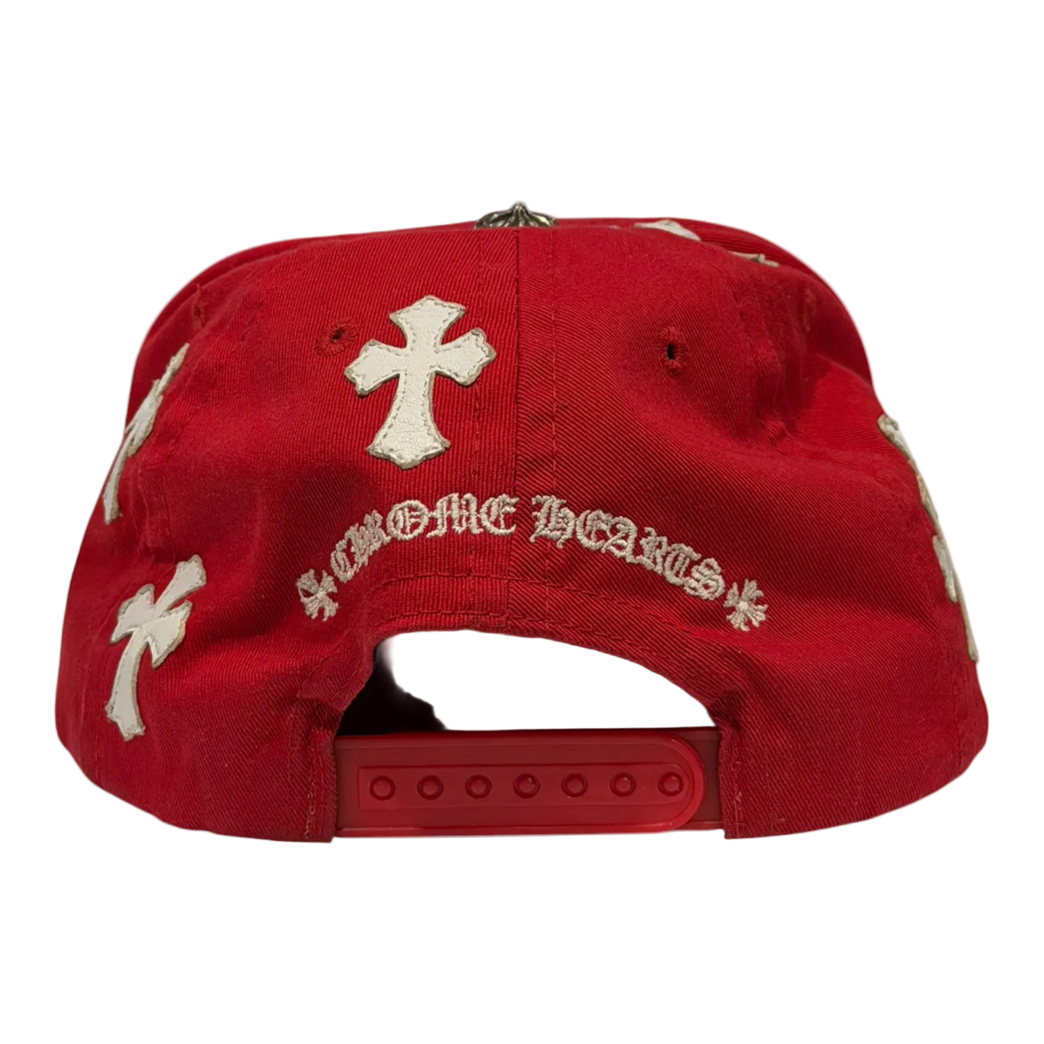 Cross Patch Baseball Hat Red