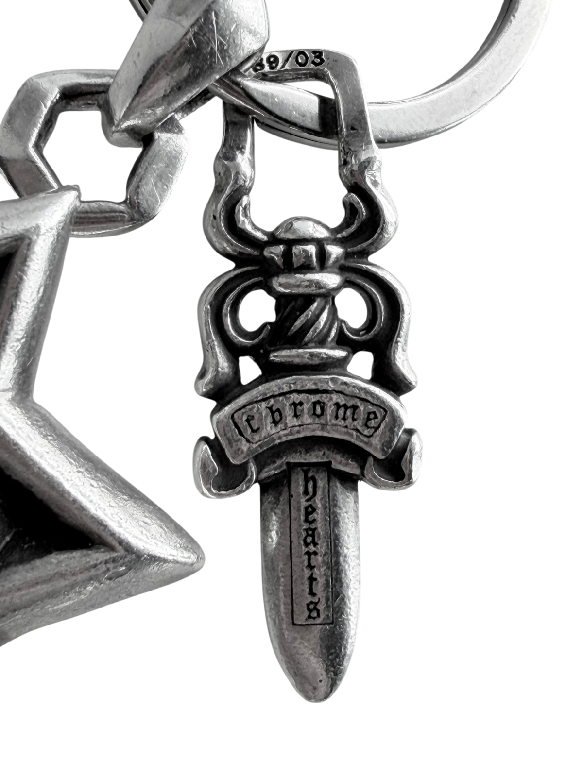 Star of David and Dagger Keychain