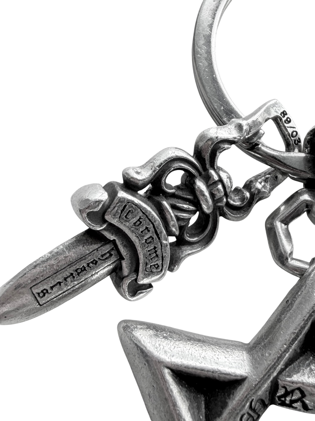 Star of David and Dagger Keychain