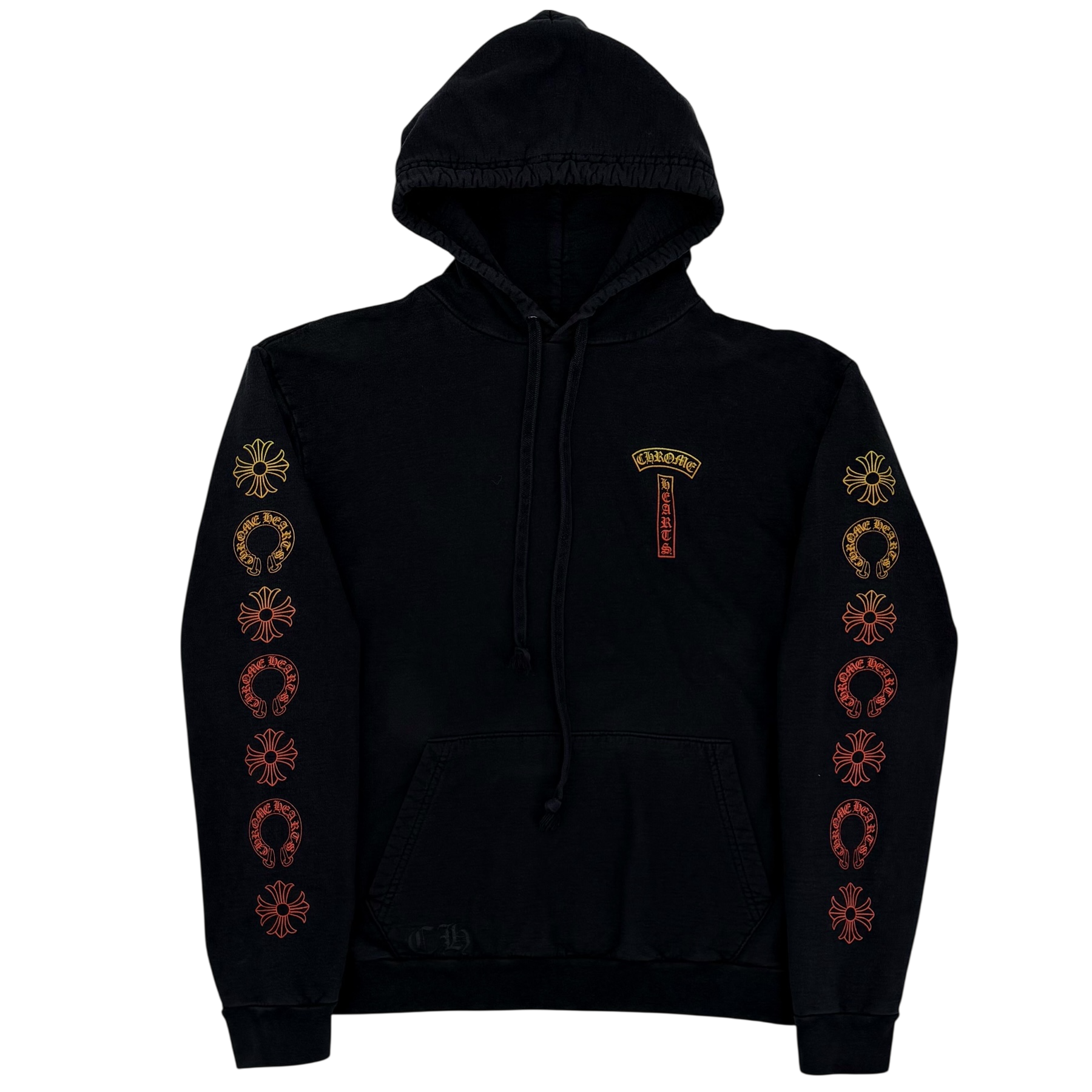 Yellow Orange Gradient T Bar Hoodie