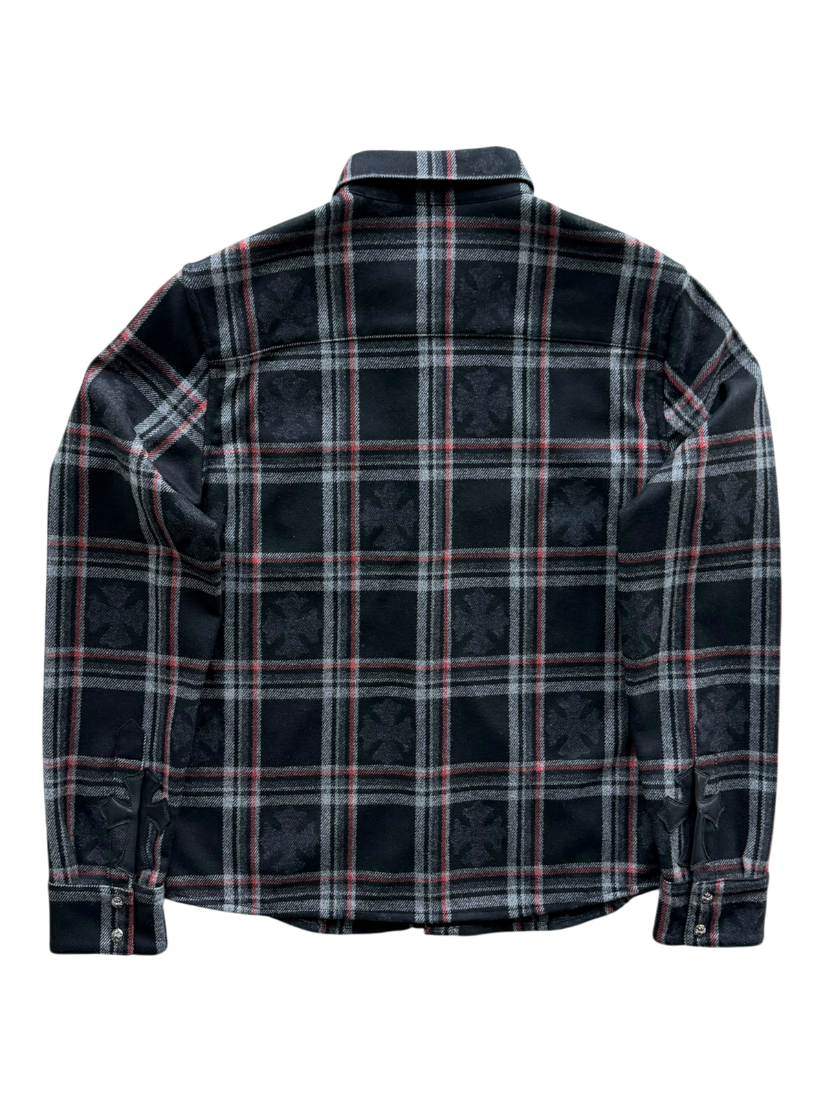 Gas Station Plaid Cashmere Cross Patch Shirt