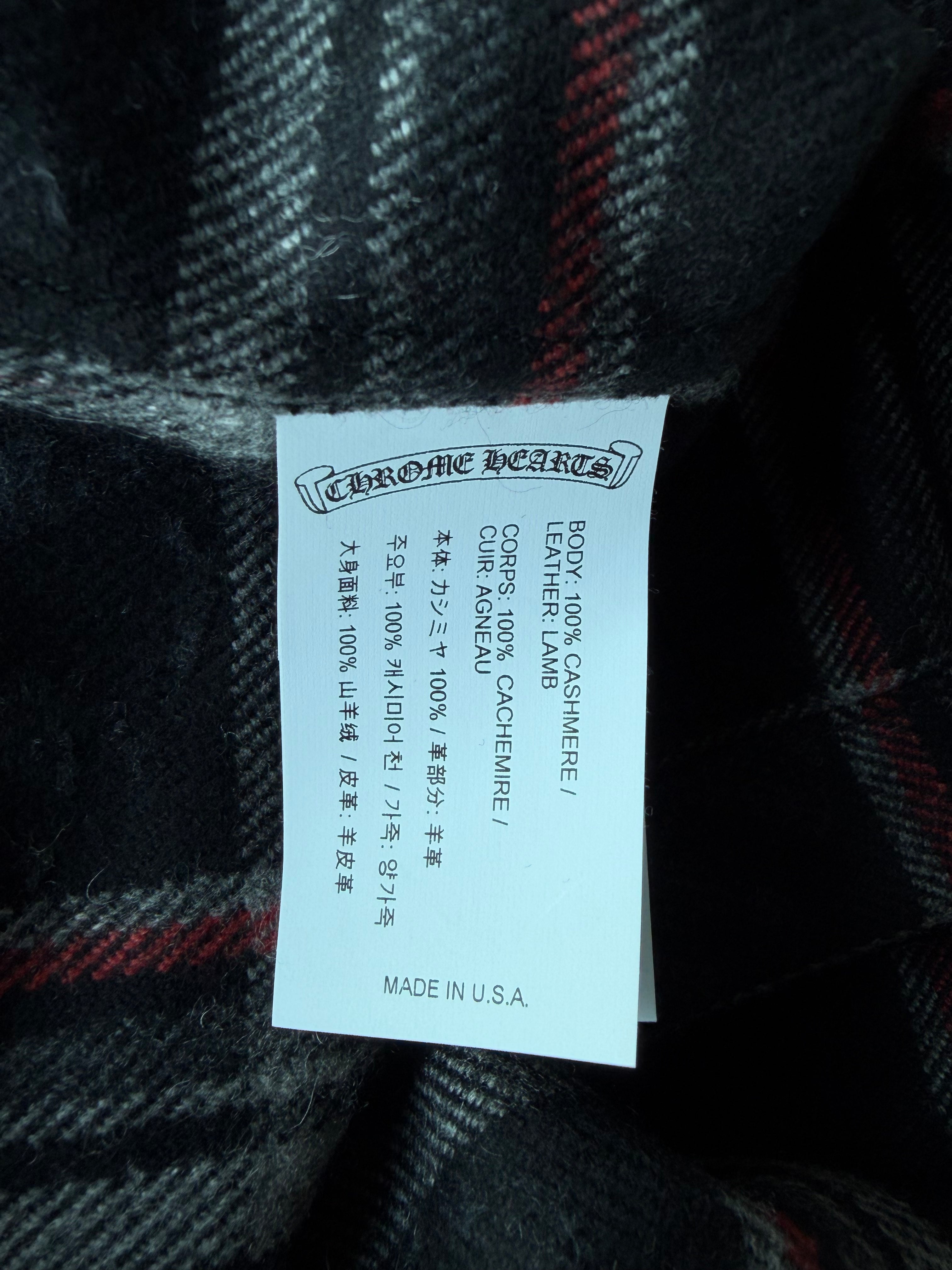 Gas Station Plaid Cashmere Cross Patch Shirt