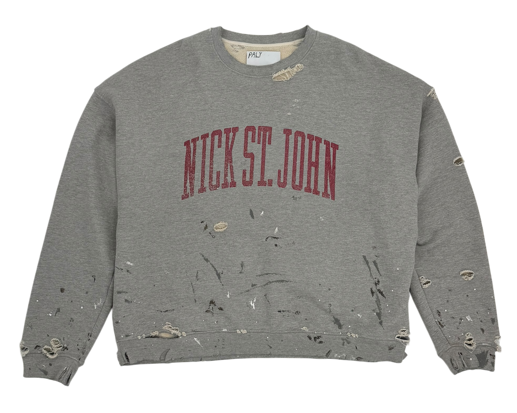 Nick St. John Crewneck Heather Grey