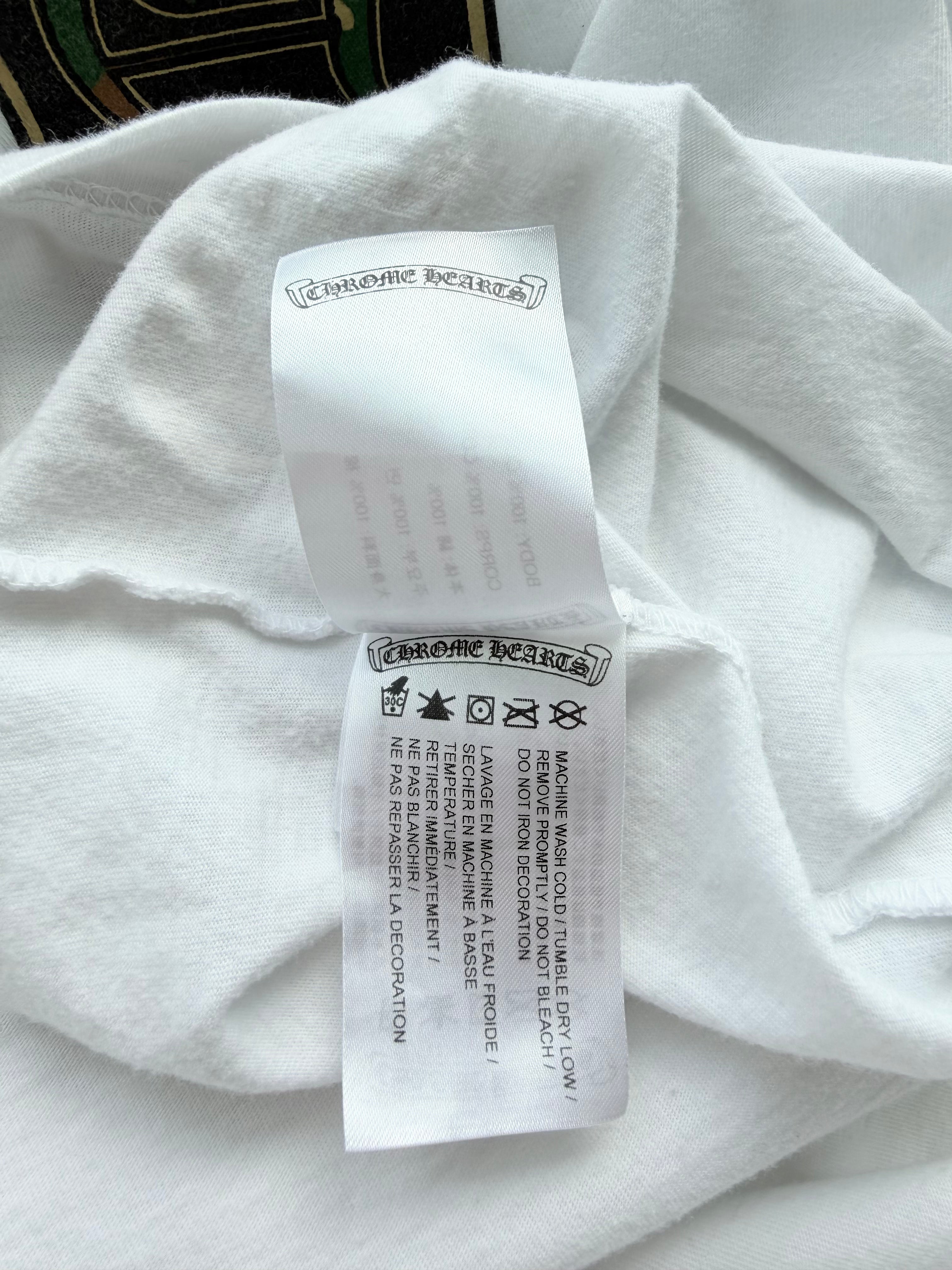 Triple Cross Horseshoe Logo Pocket T-Shirt White & Camo