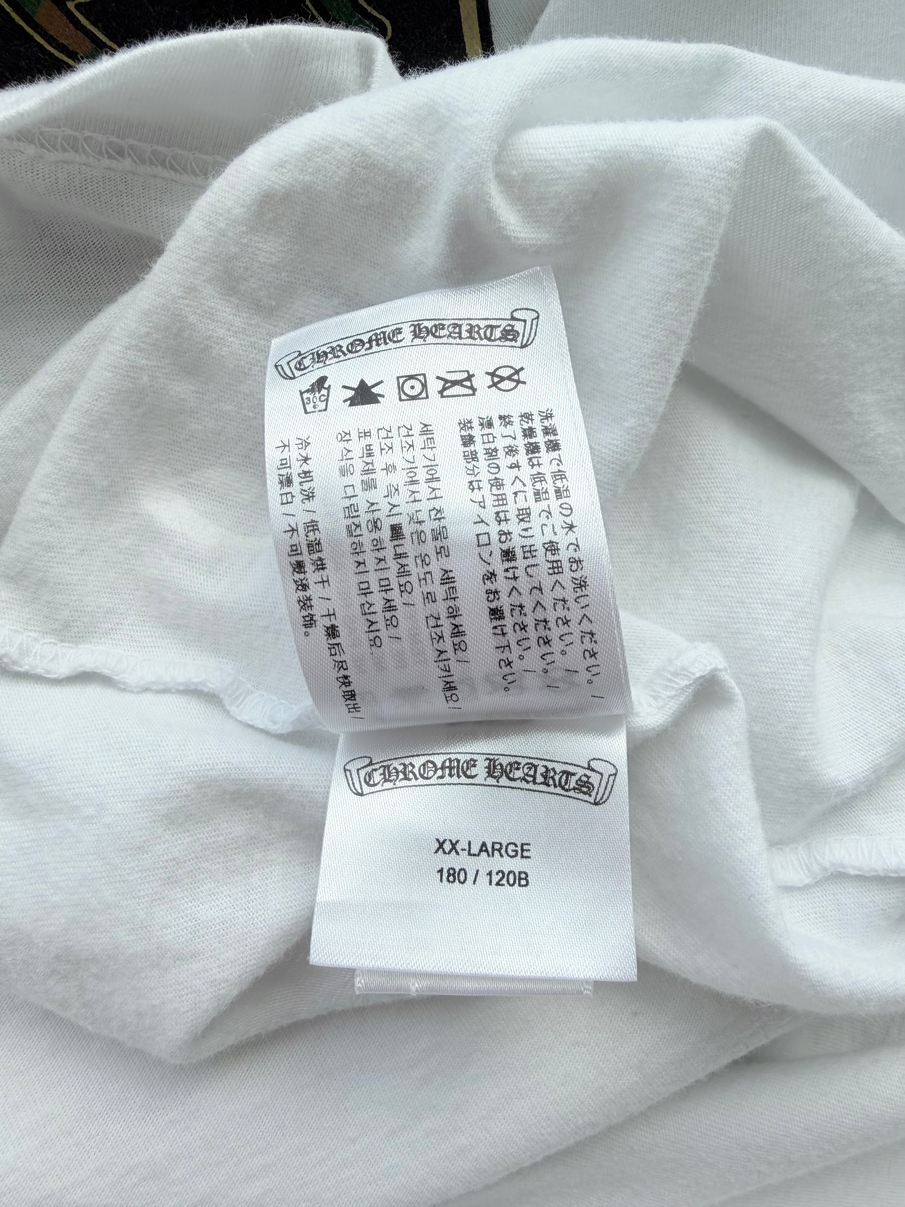 Triple Cross Horseshoe Logo Pocket T-Shirt White & Camo