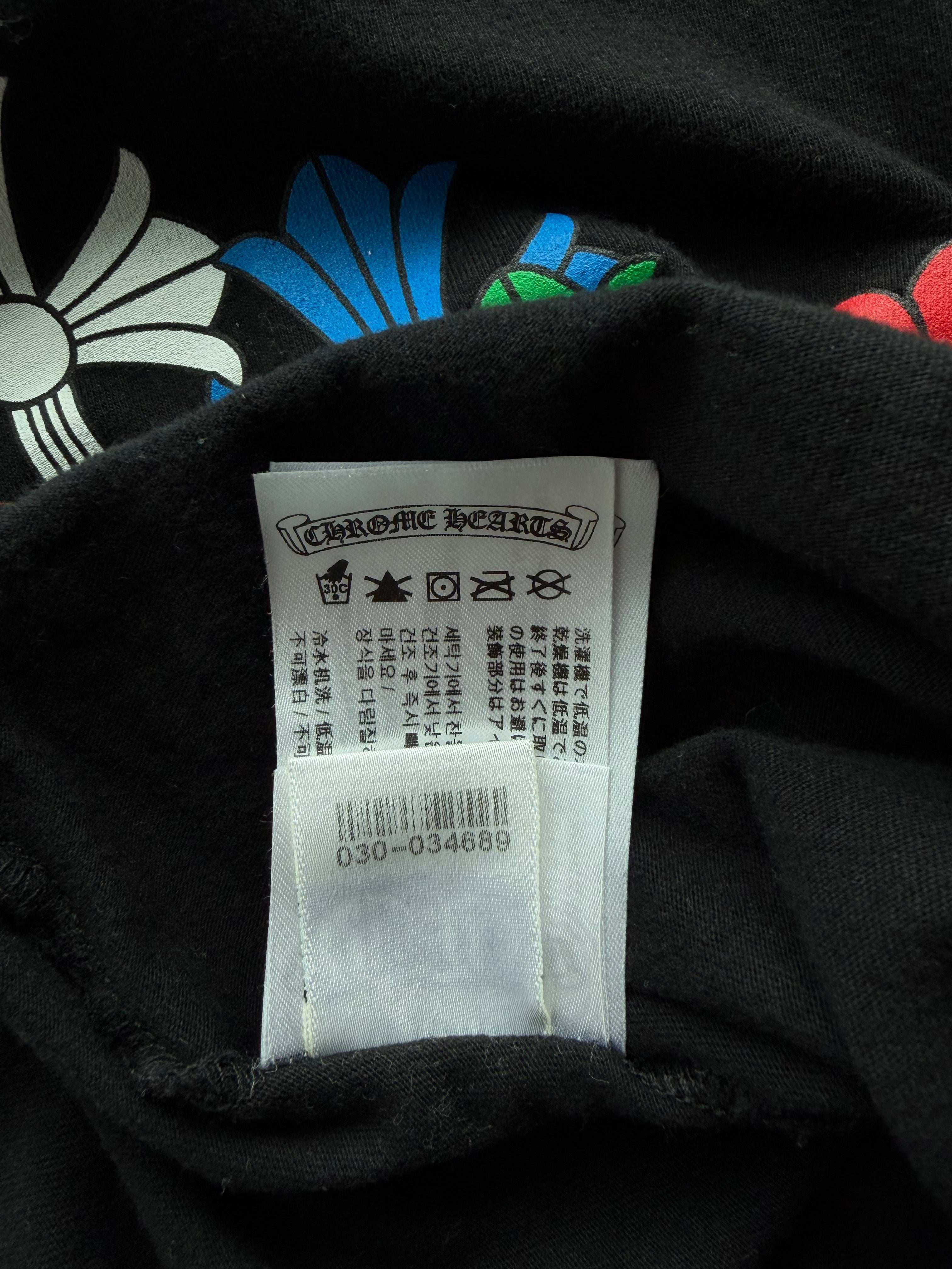 Multi Color Cross Cemetery Long Sleeve T-Shirt