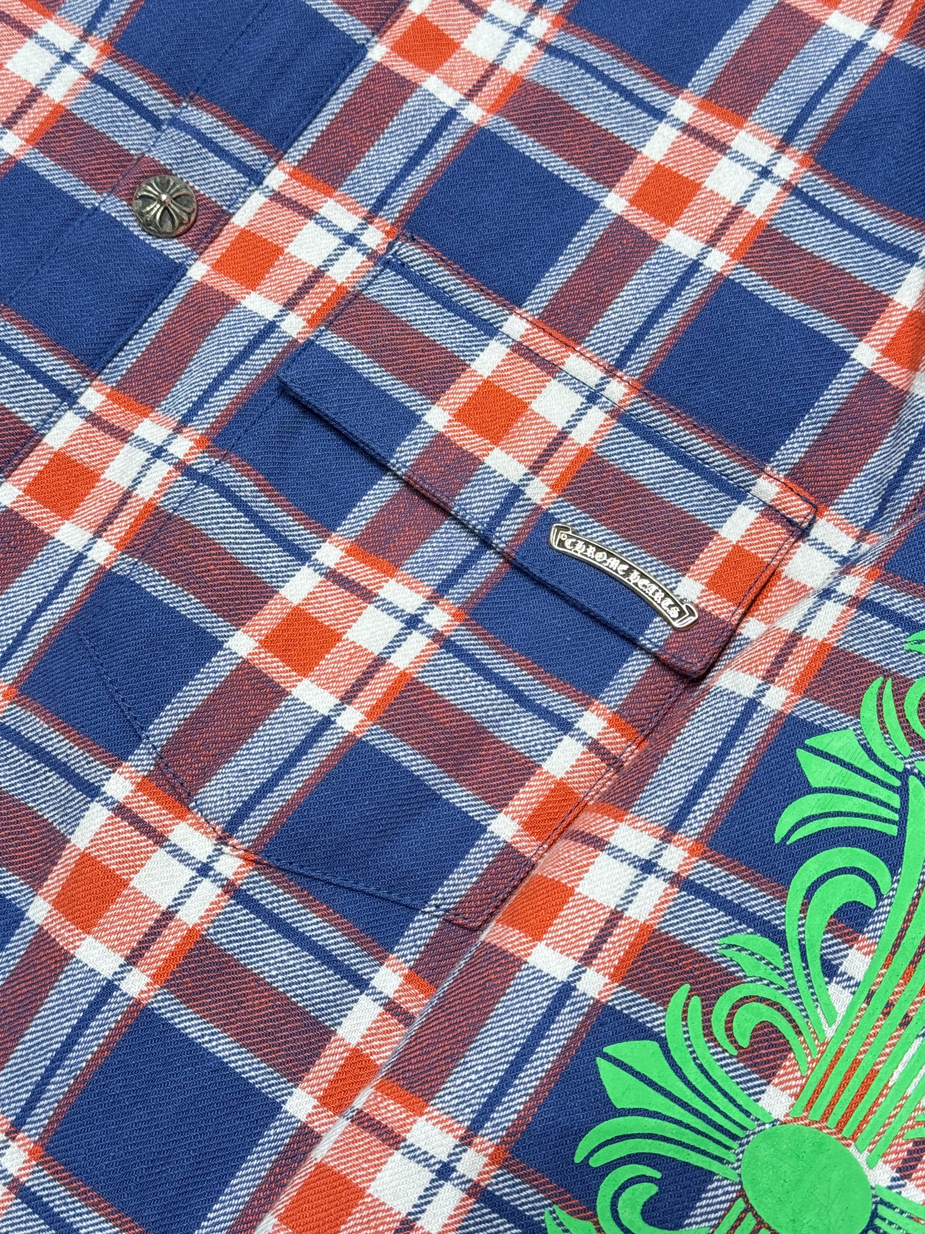 Blue Red Padded Flannel Jacket