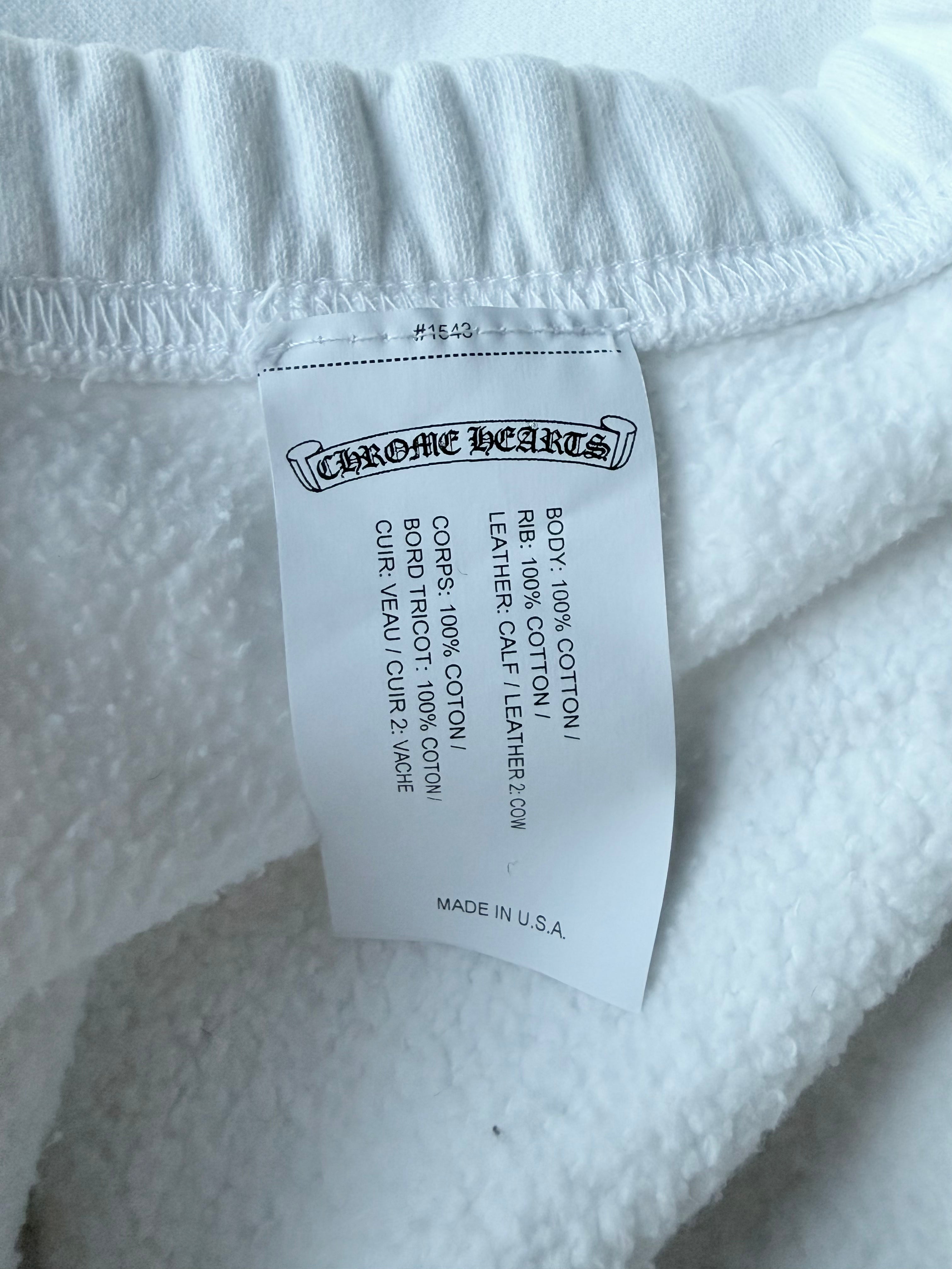 Cheetah & White Patent Patch Sweatpants