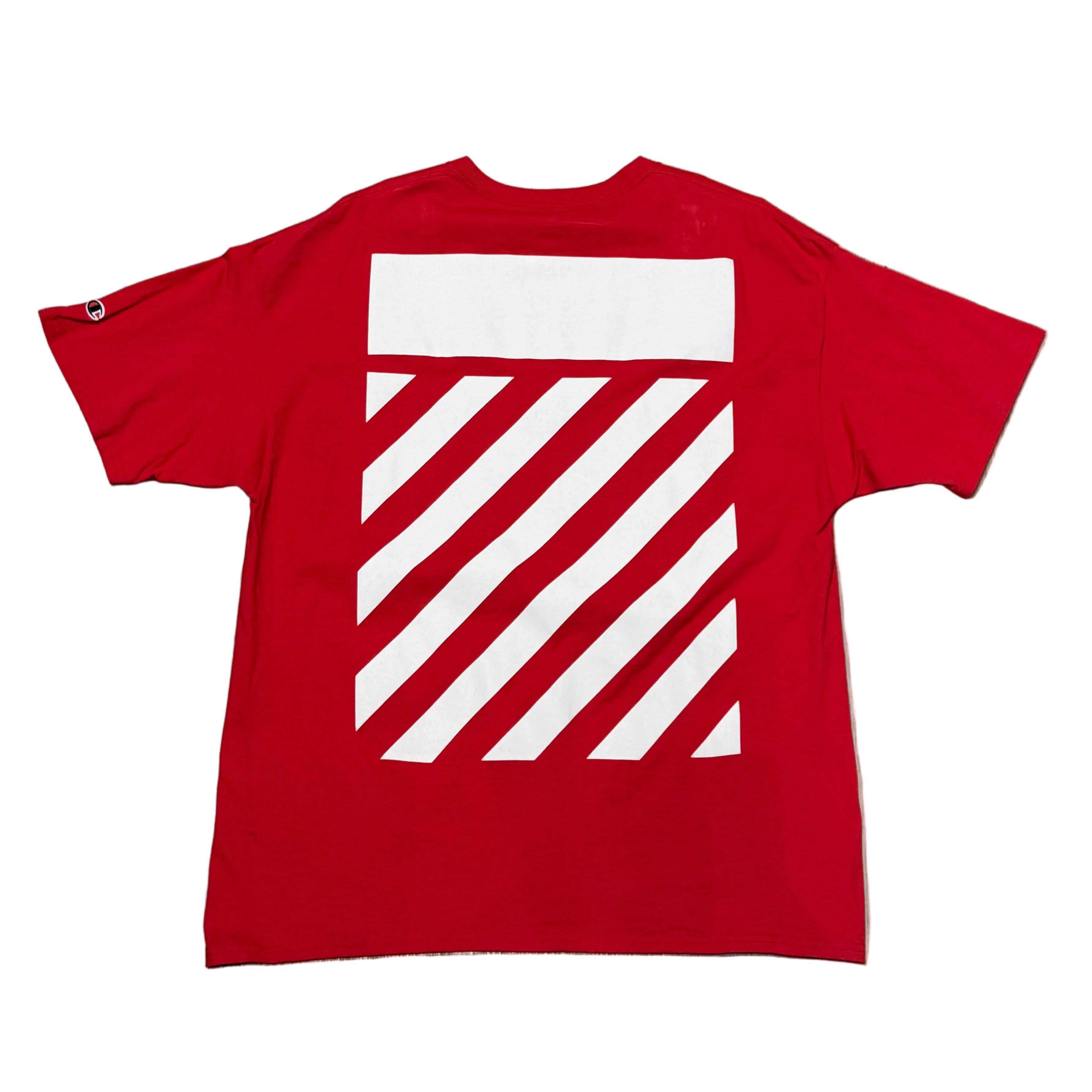 Off-White x Champion Wisconsin T-Shirt Red