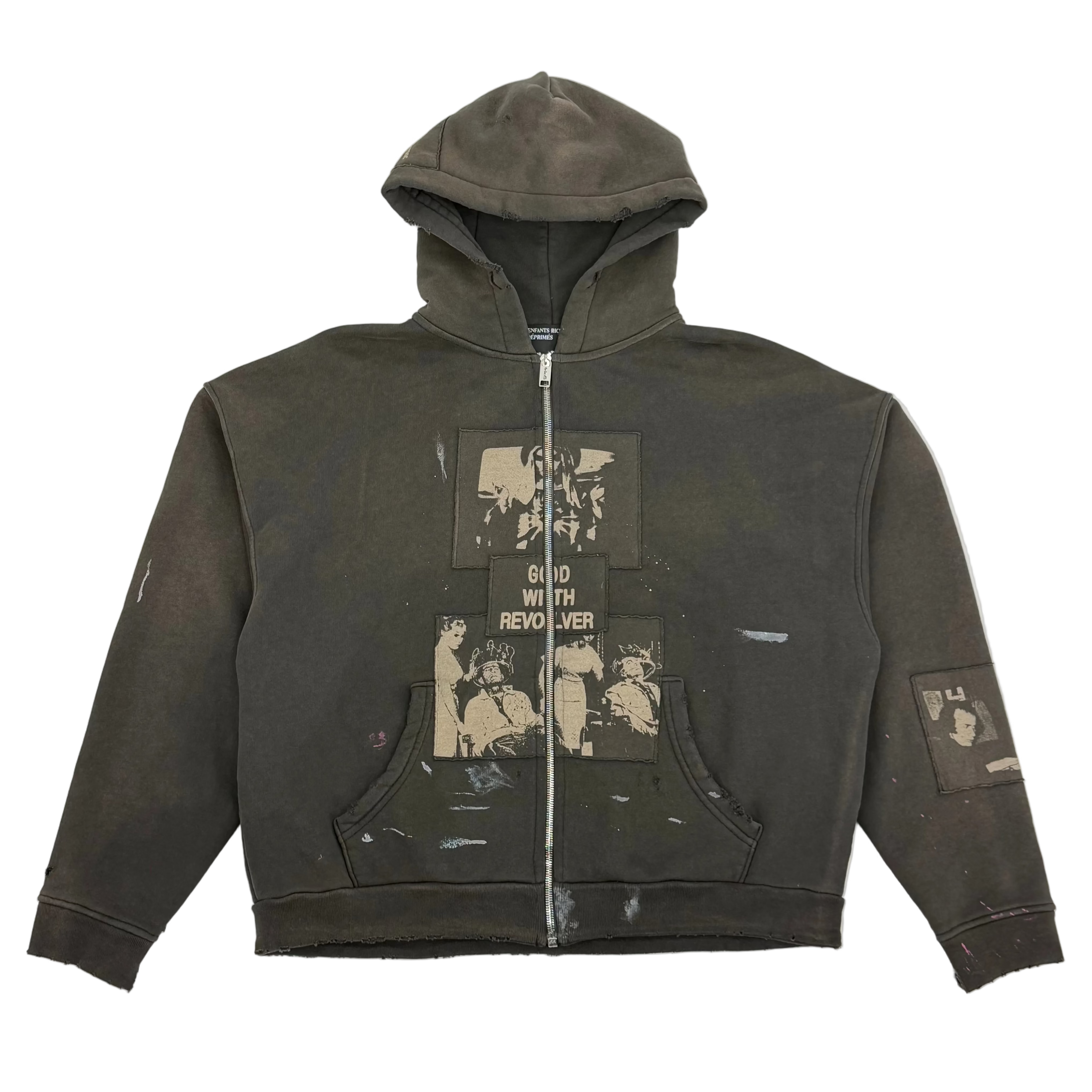 God With The Revolver Zip Up Hoodie