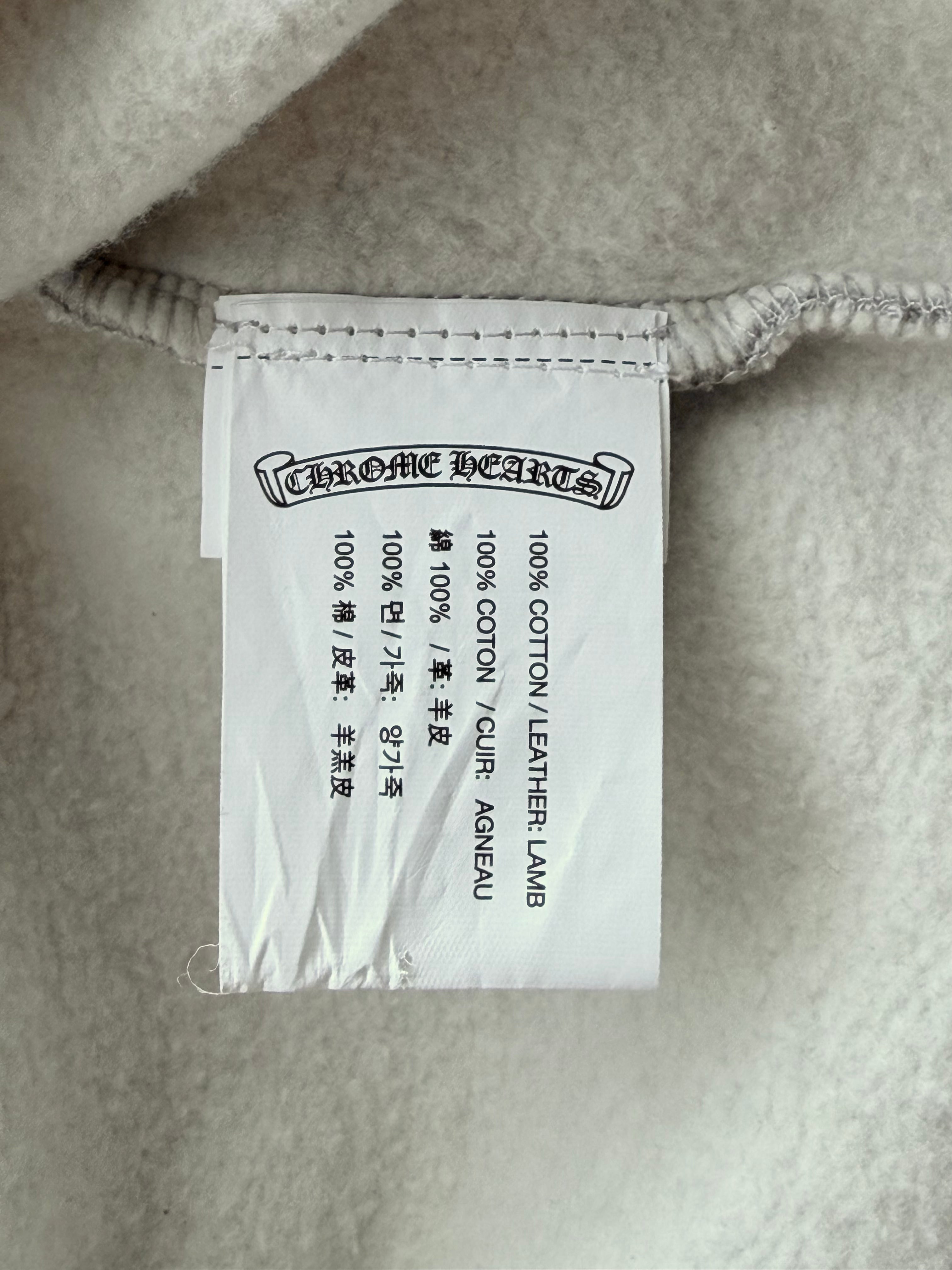 Triple Cross Pullover Hoodie Gray