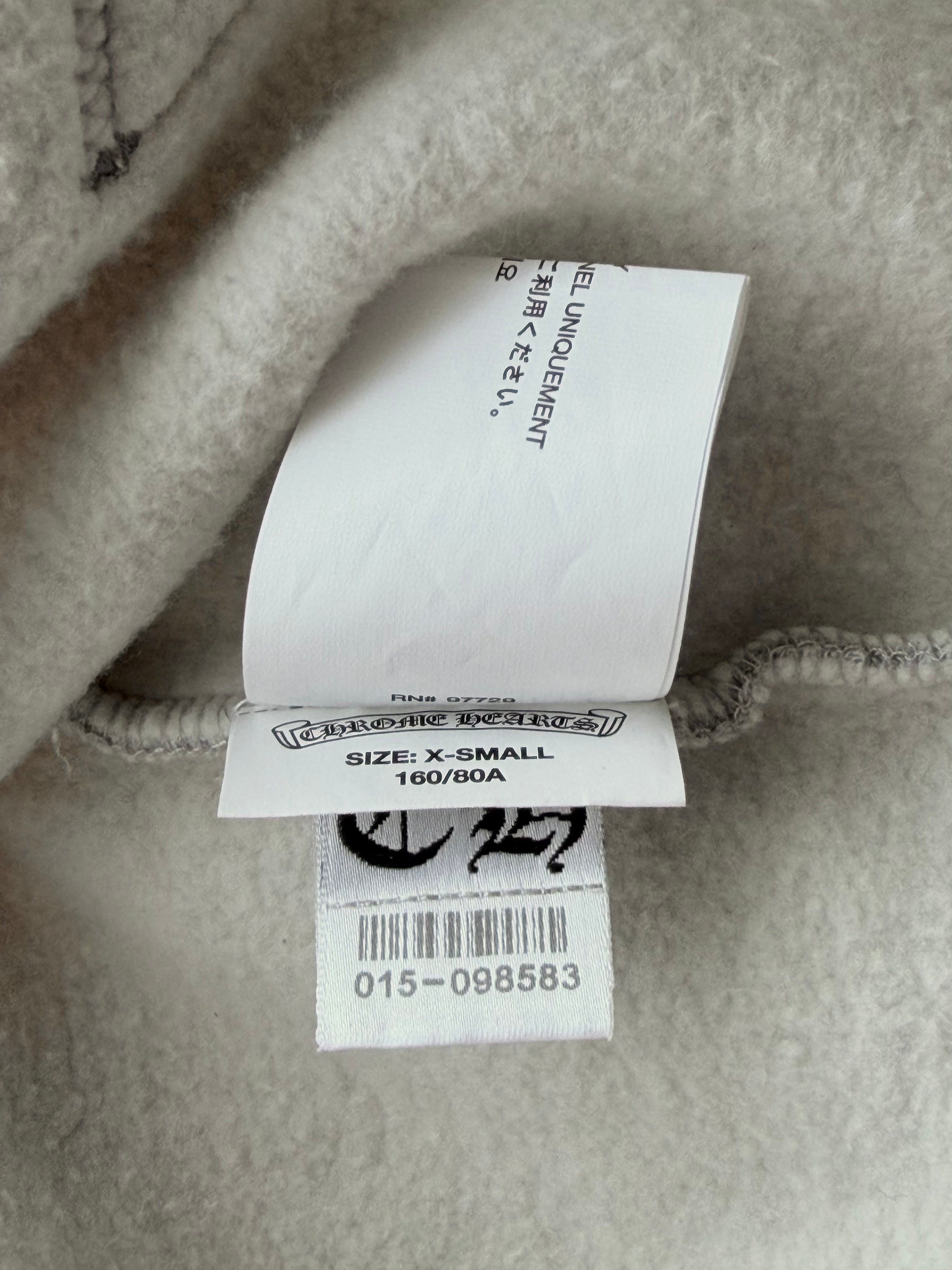 Triple Cross Pullover Hoodie Gray