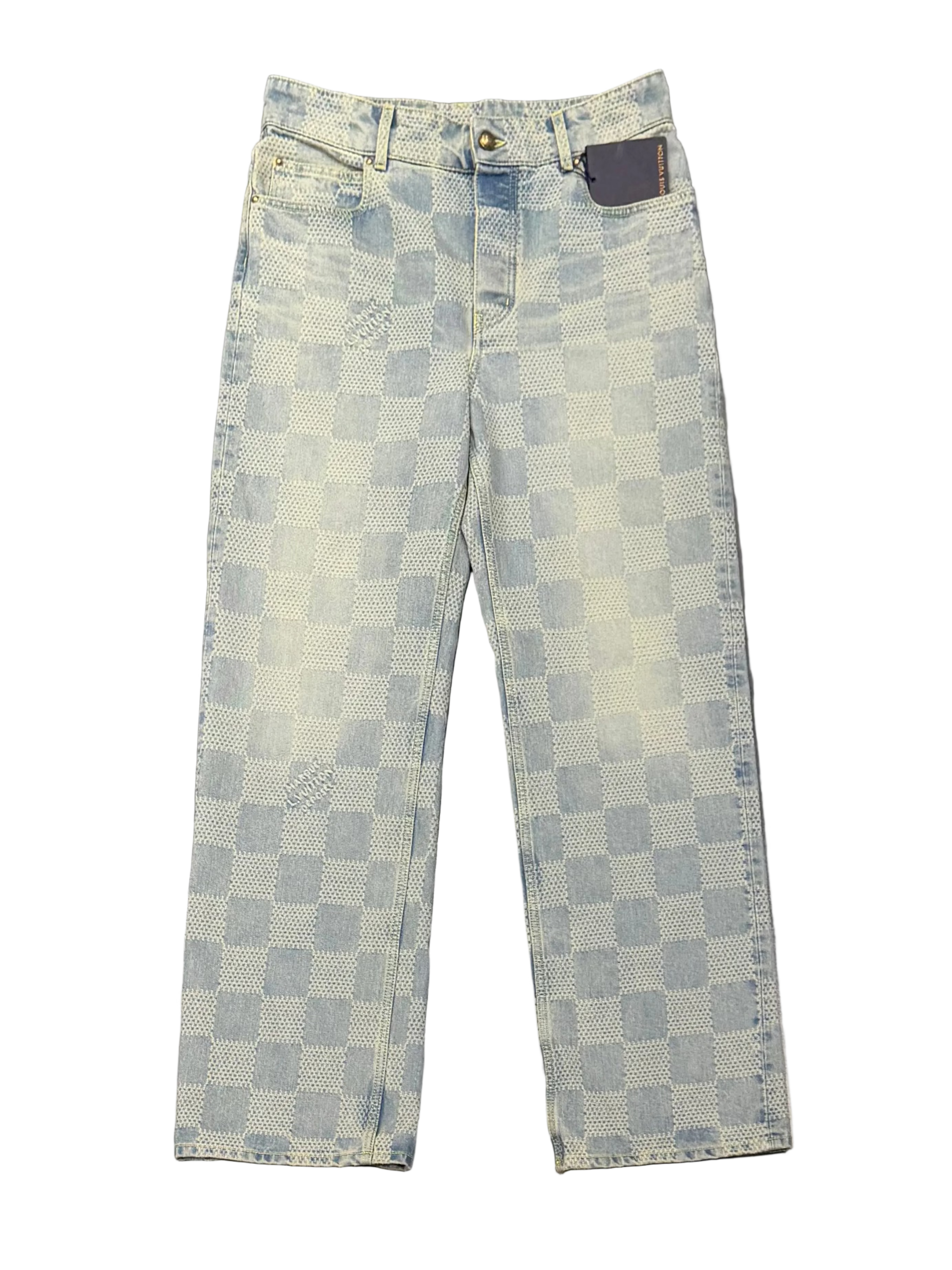 Damier Denim Skate Pants Indigo