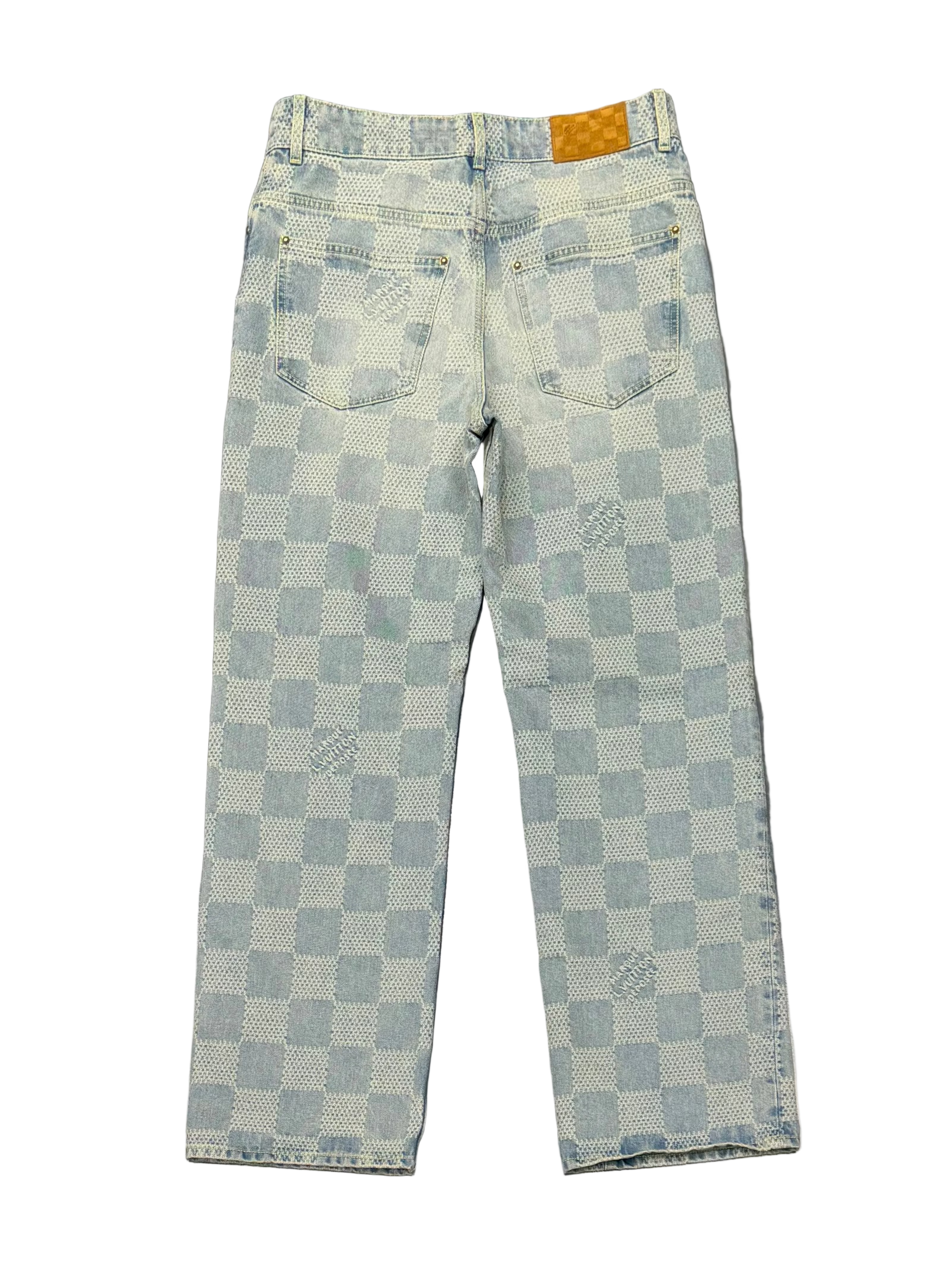Damier Denim Skate Pants Indigo