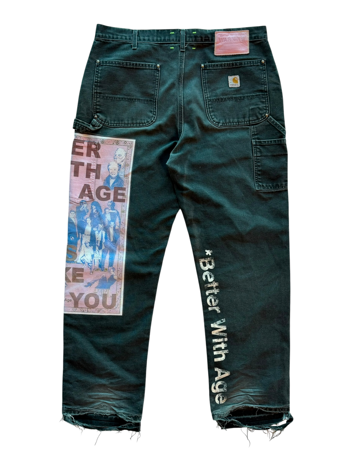 Looks Like You Double Knee Trouser Green