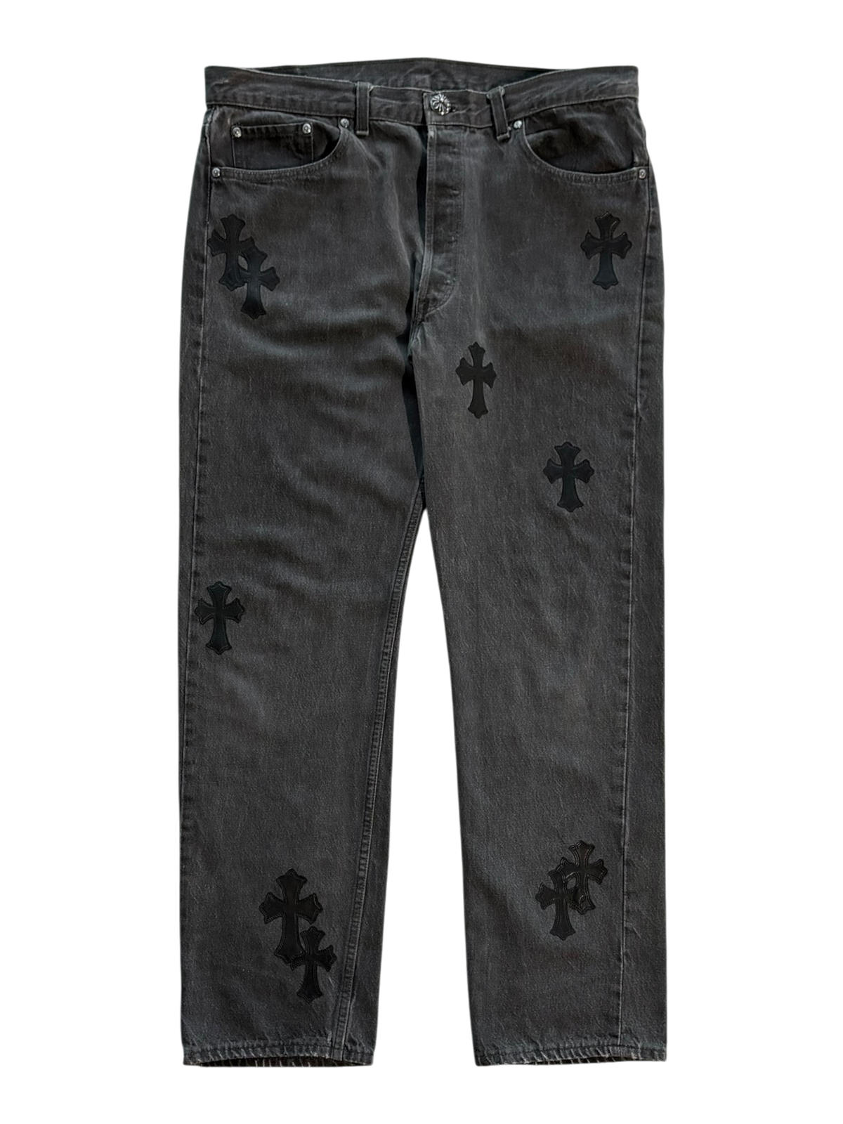 Levi's 501 Black Cross Patch Jeans Black