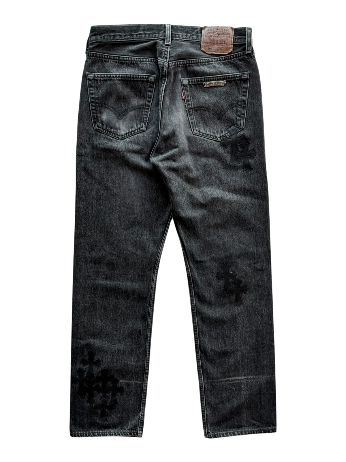 Levi's 501 Black Cross Patch Jeans Black