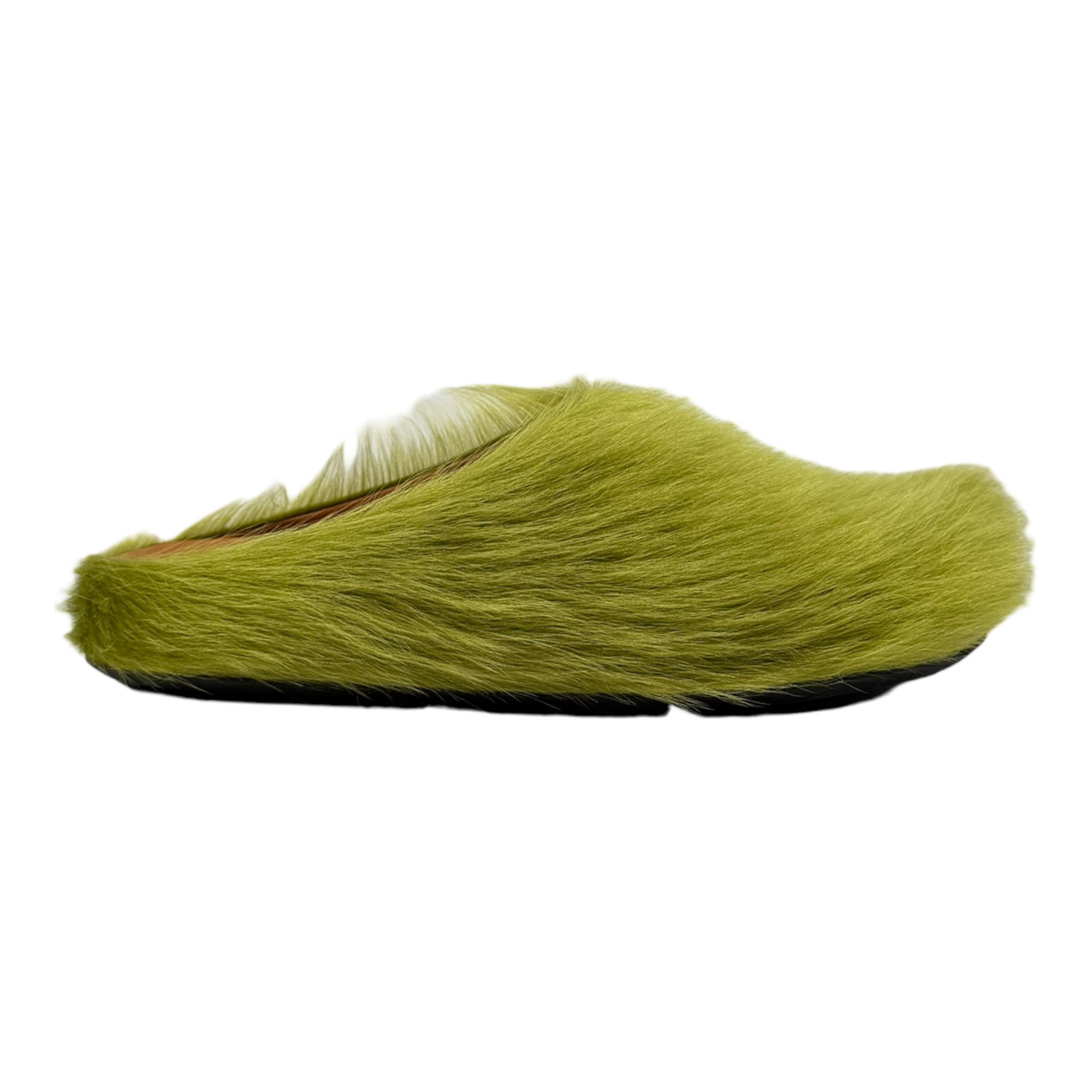 Fussbett Mule Long Hair Green Slide