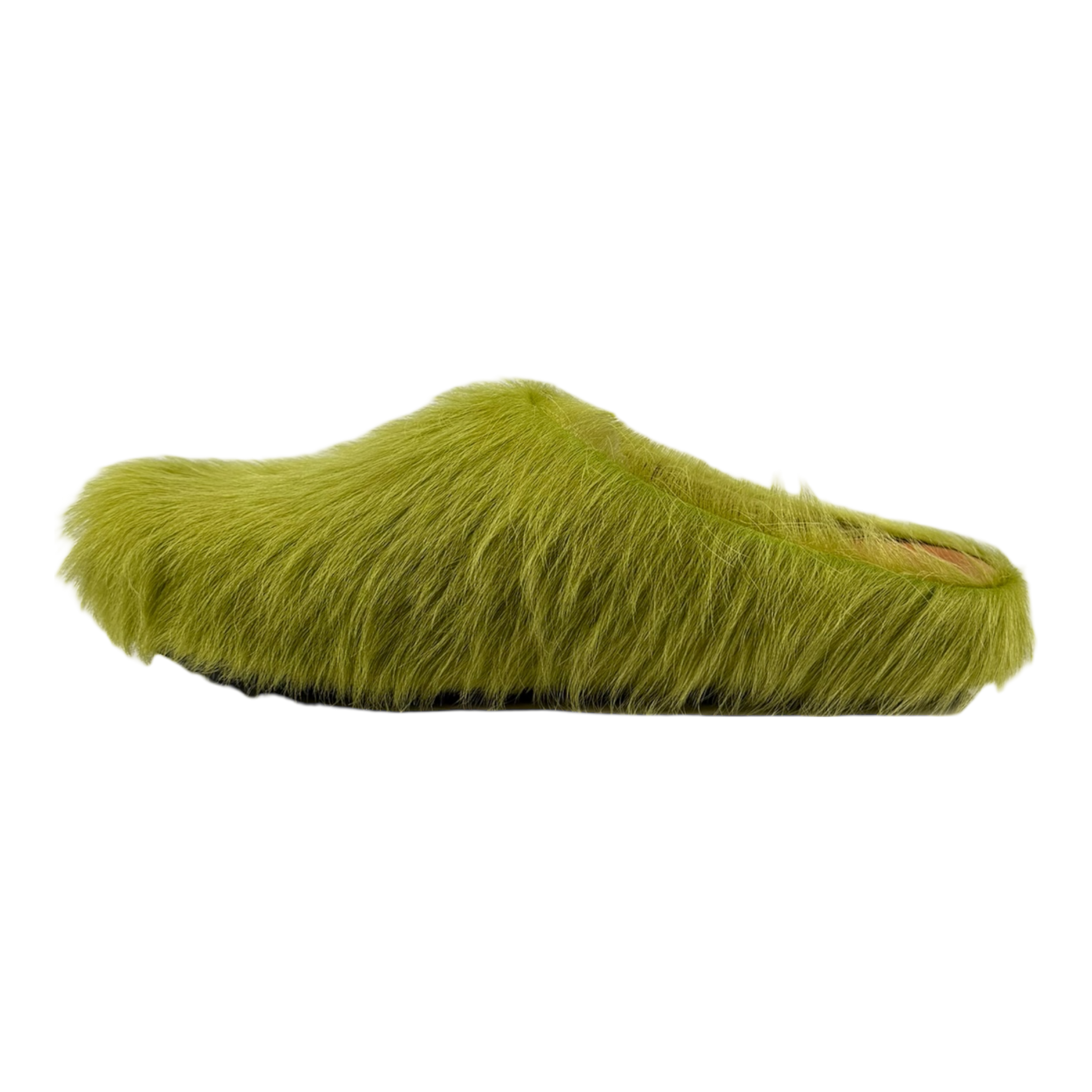 Fussbett Mule Long Hair Green Slide