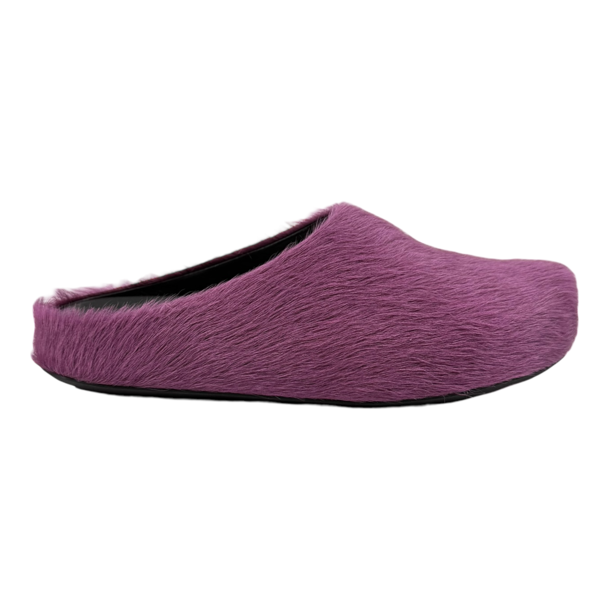 Fussbett Mule Long Hair Purple Slide