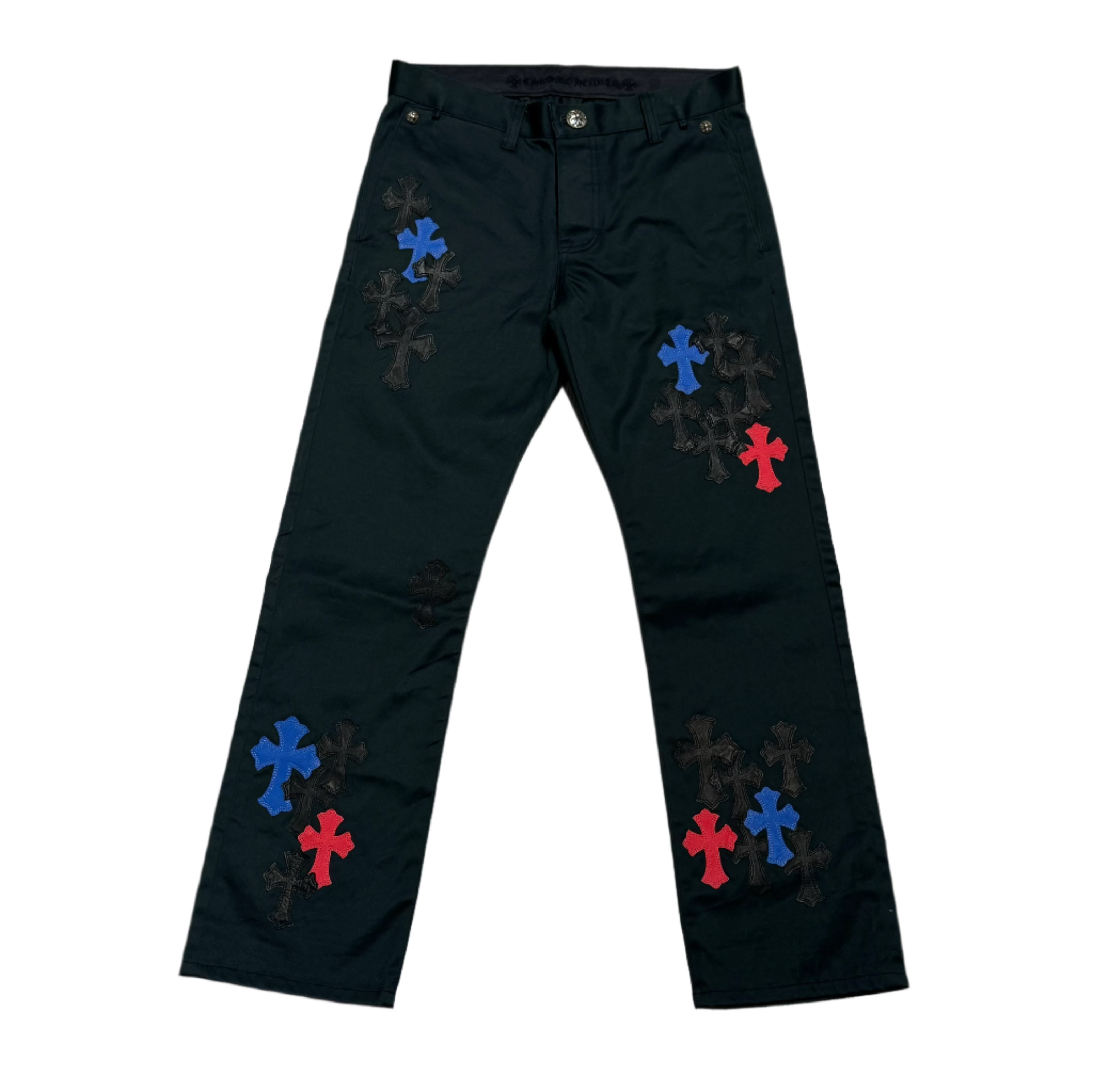 Chrome Hearts Multicolor Cross Patch Chino Pants