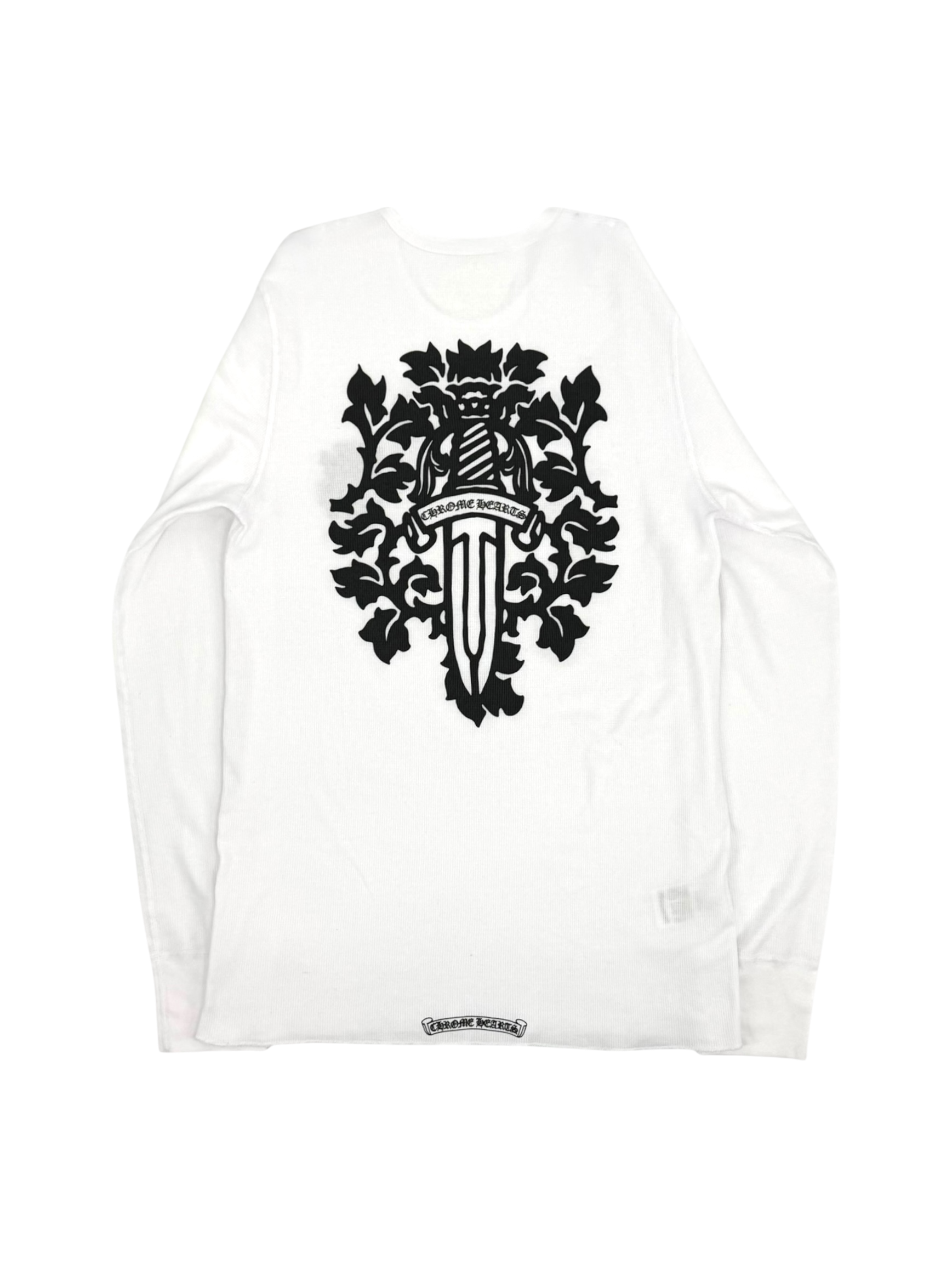 Dagger White Waffle Thermal Long Sleeve Tee