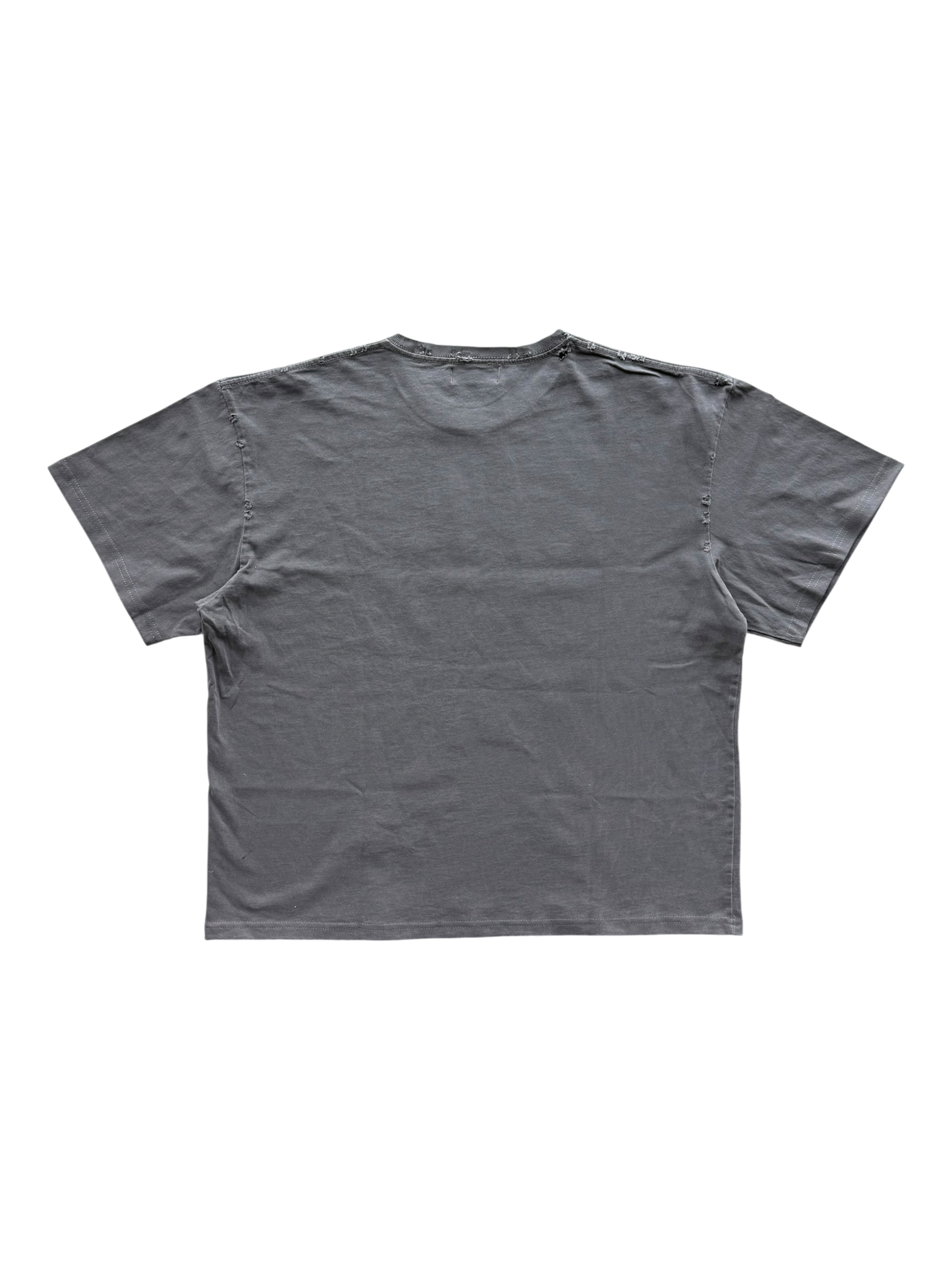 Psycho Distressed Tee Grey