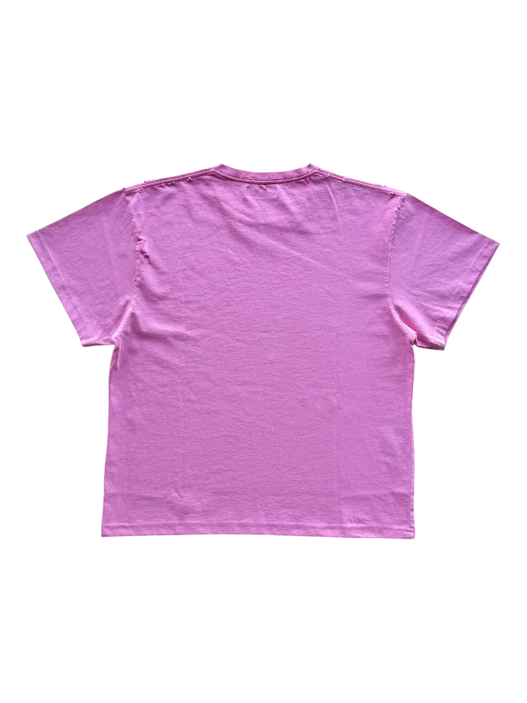 Rocket Girl Distressed Tee Pink