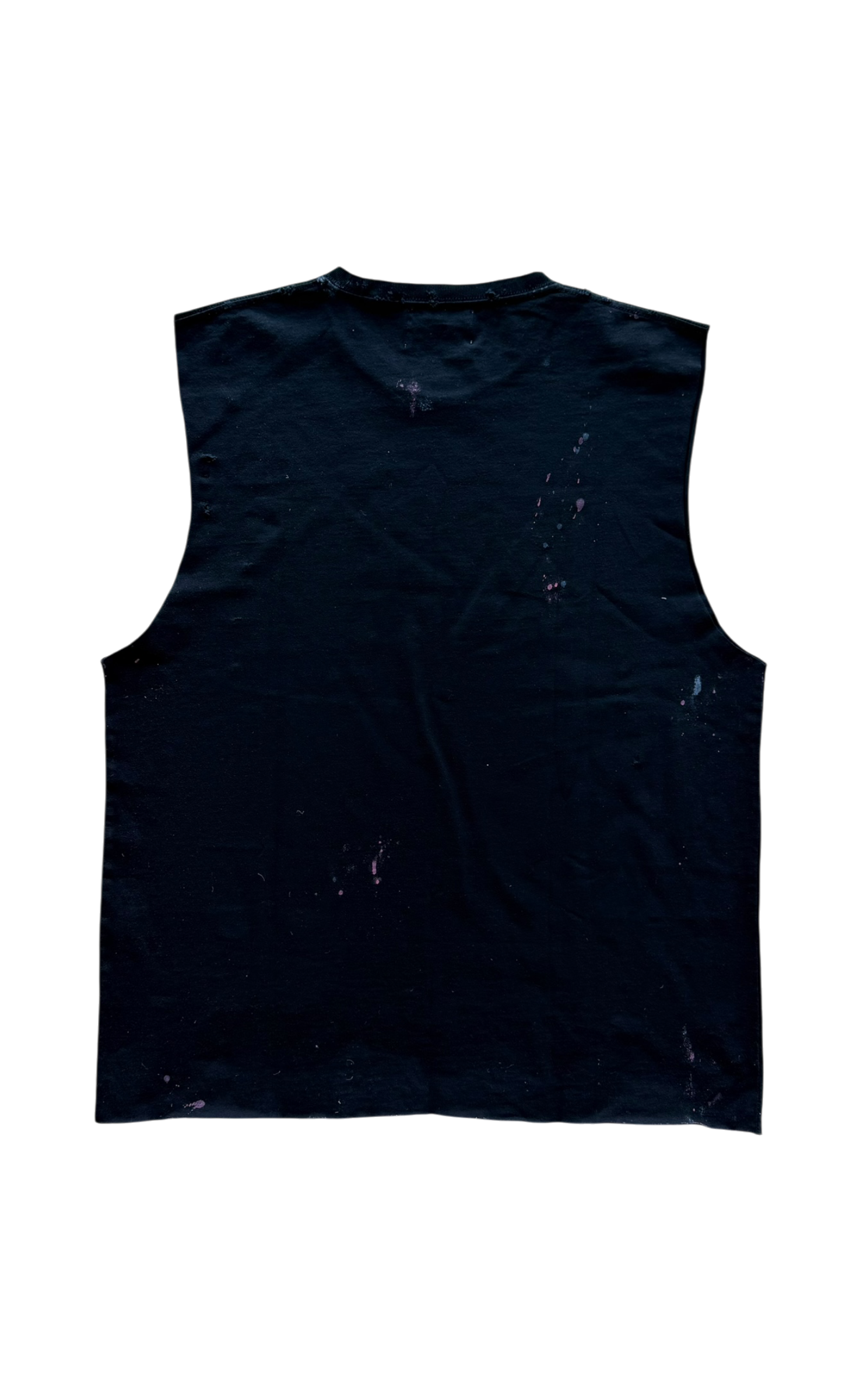 Boat Life Distressed Paint Splatter Cut Off Tee