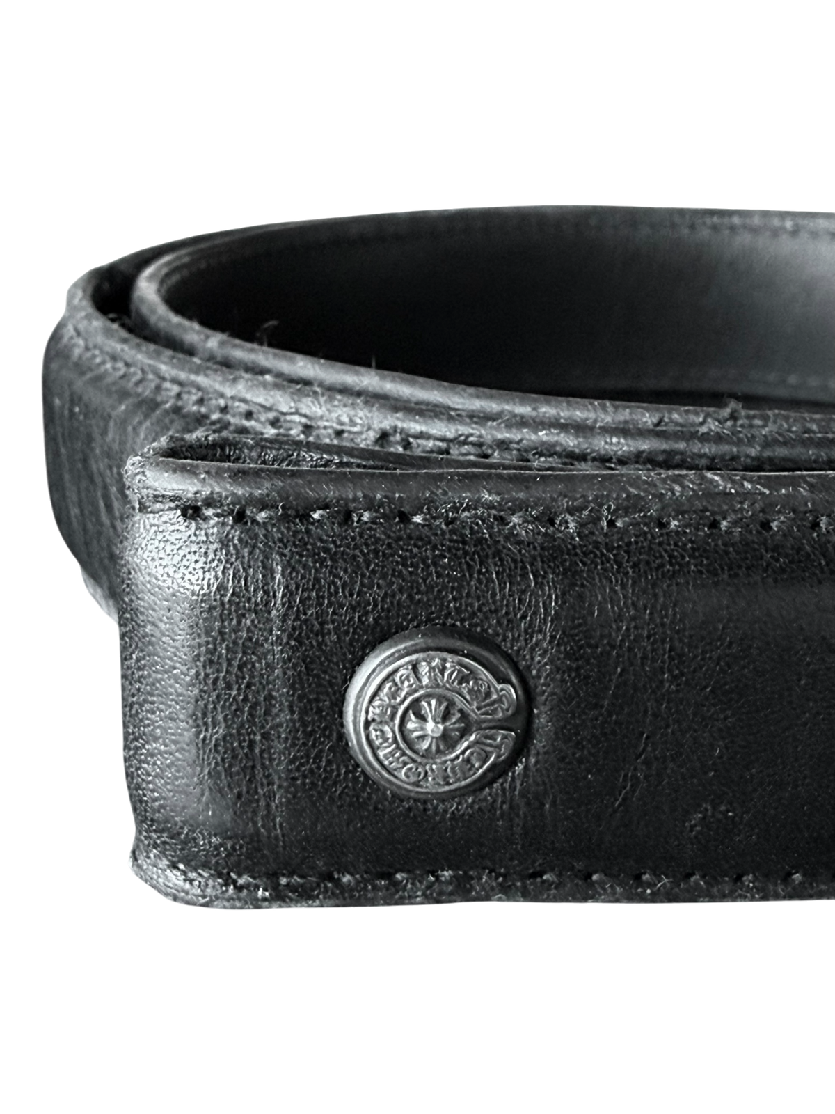 Black Leather Belt 1 Inch