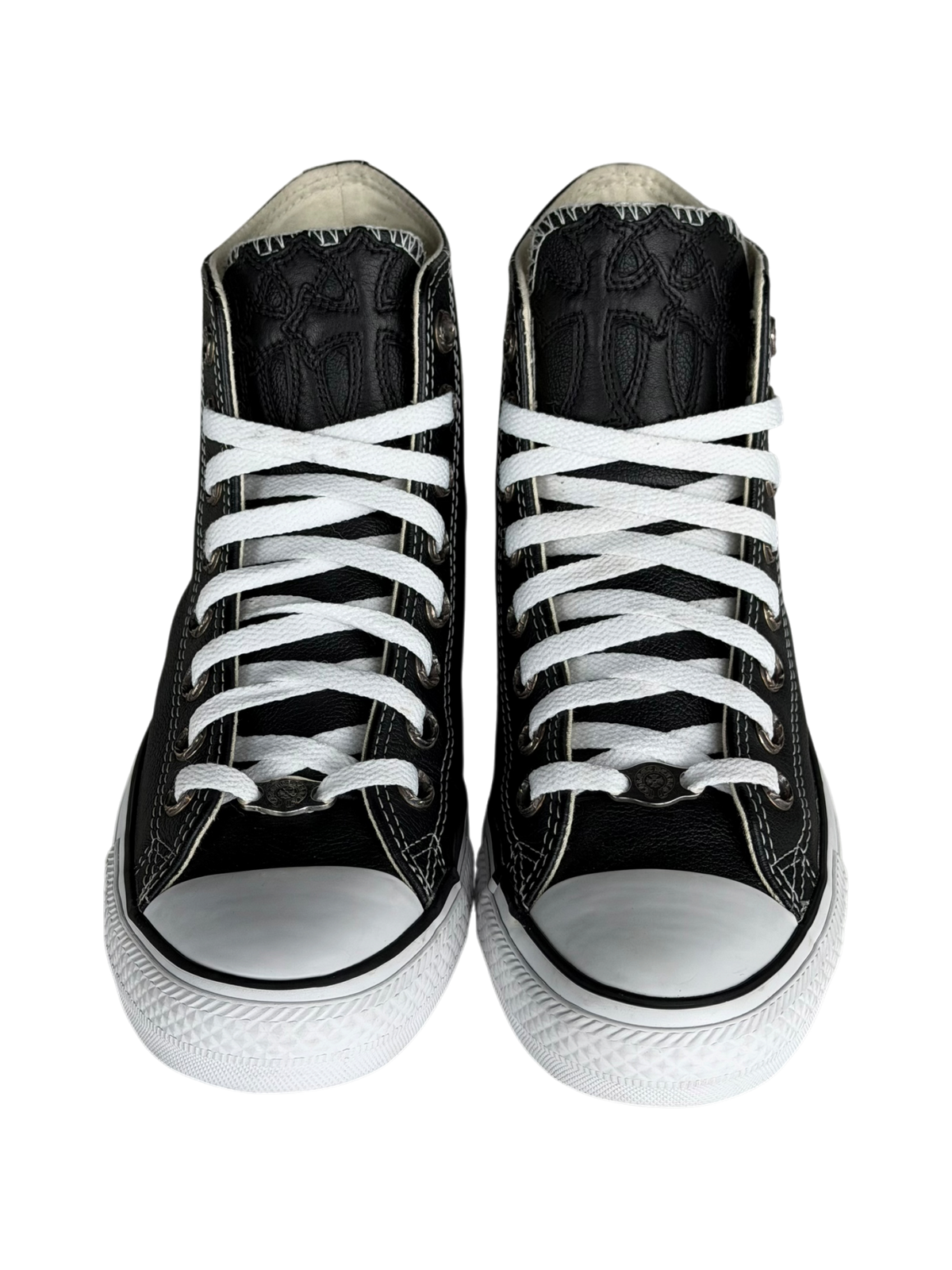 Leather Triple cross Patch Converse High Top Sneakers