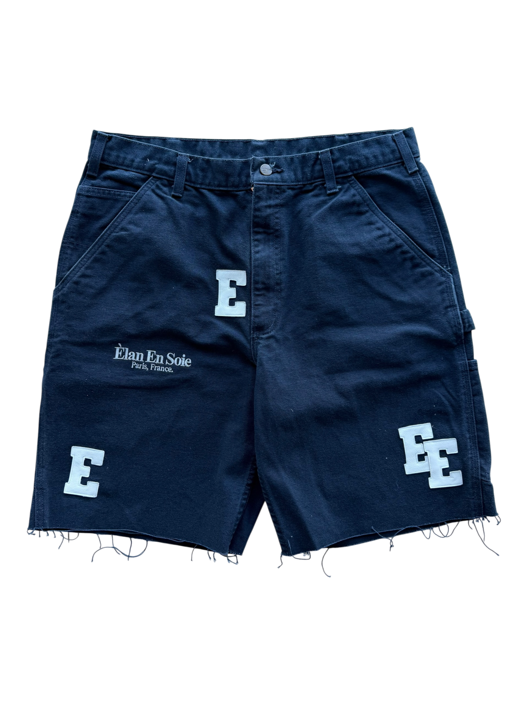 White Patch Navy Carpenter Shorts