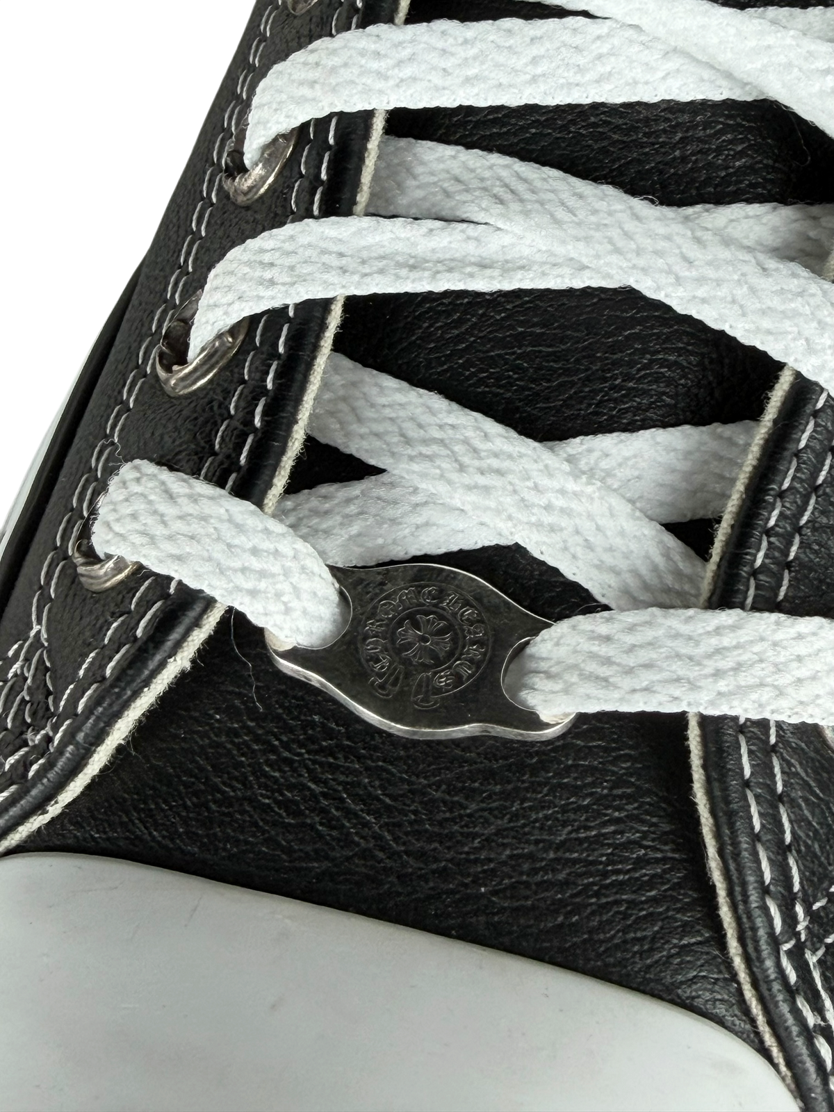Leather Triple cross Patch Converse High Top Sneakers